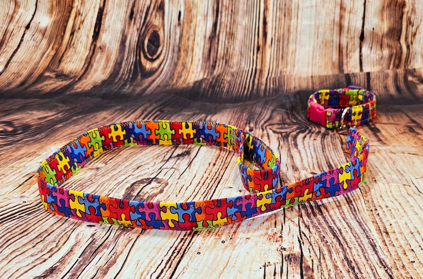 Pet Autism Awareness Pet Collar and leash set, Autism Awareness Dog Collar and leash set, Autism pet Collar, Autism dog Collar, Autism leash