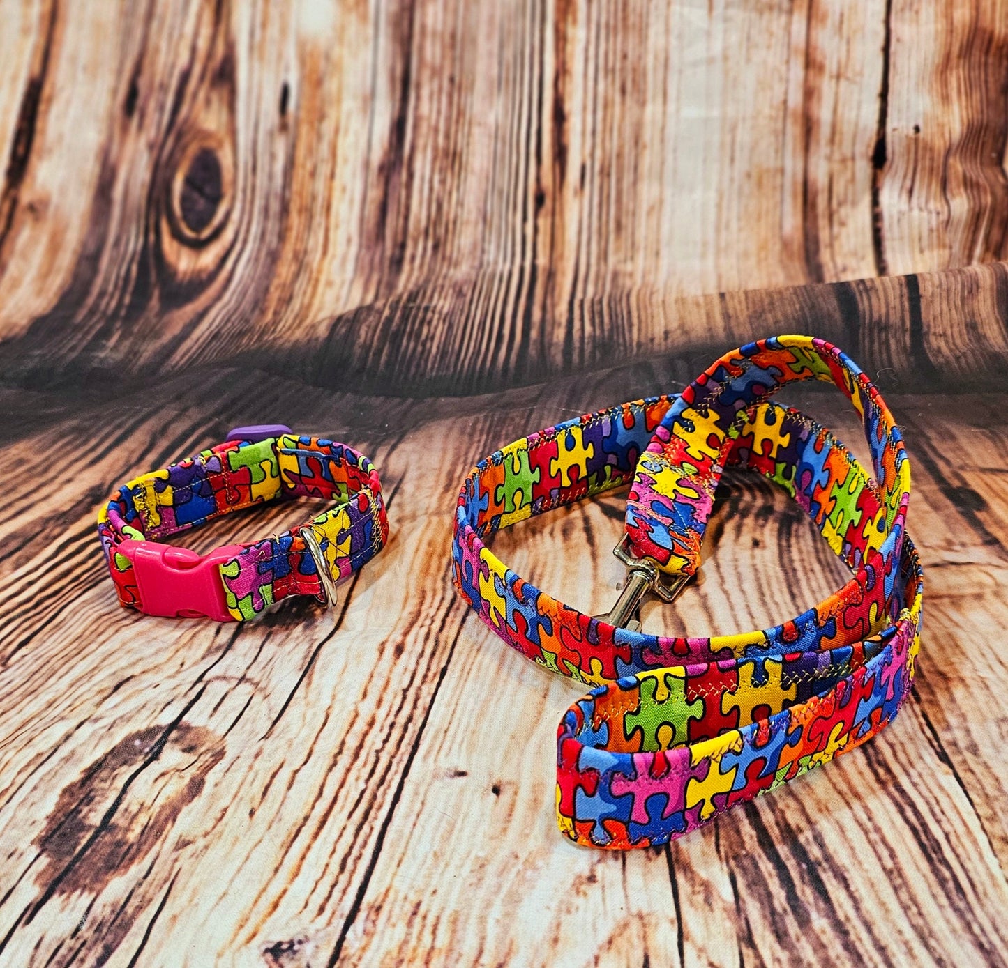 Pet Autism Awareness Pet Collar and leash set, Autism Awareness Dog Collar and leash set, Autism pet Collar, Autism dog Collar, Autism leash