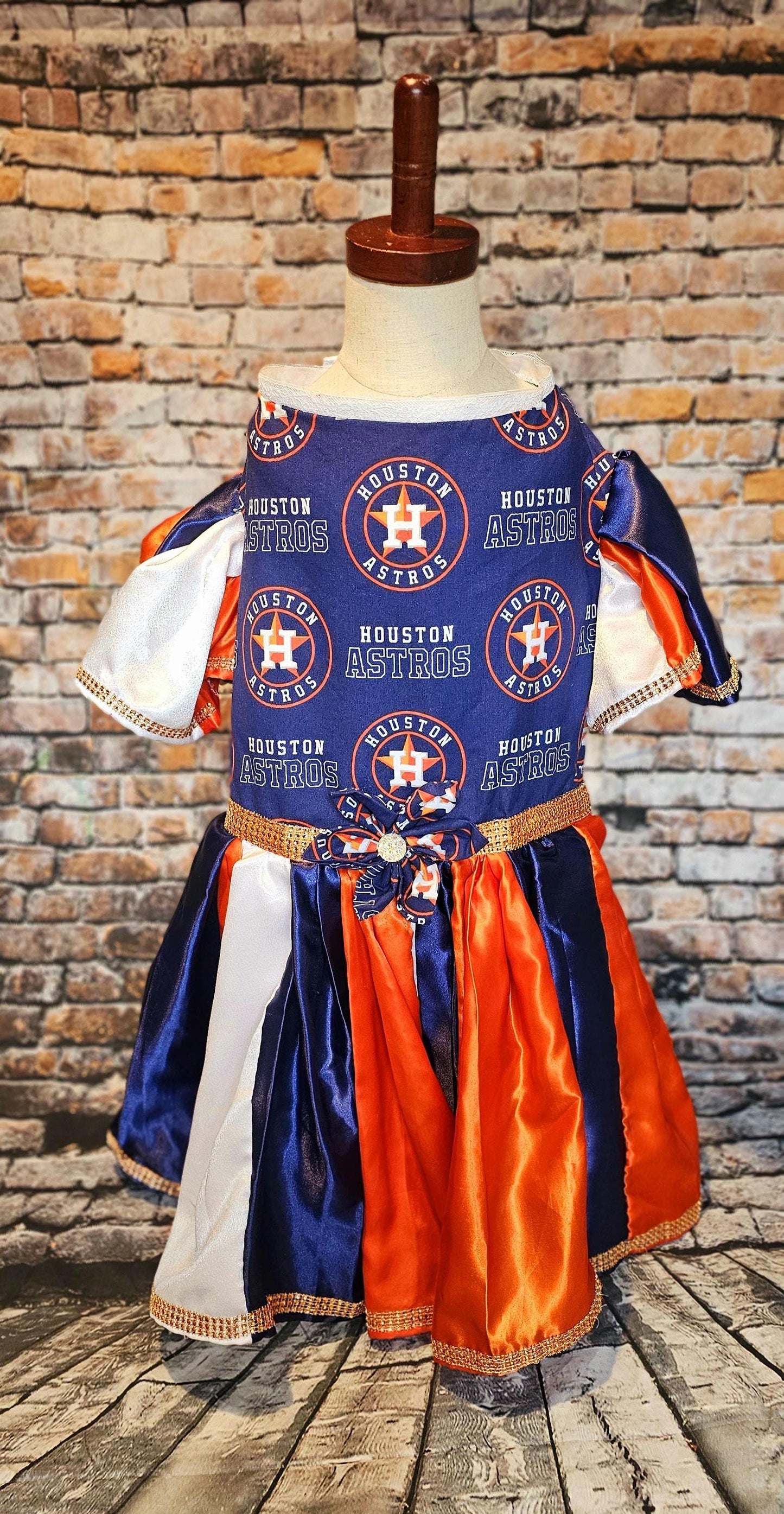 Houston Astros cheerleading pet dress, Astros Cheerleader dog dresses, Astros cat dress, Houston Astros Pet dresses, baseball pet dresses,