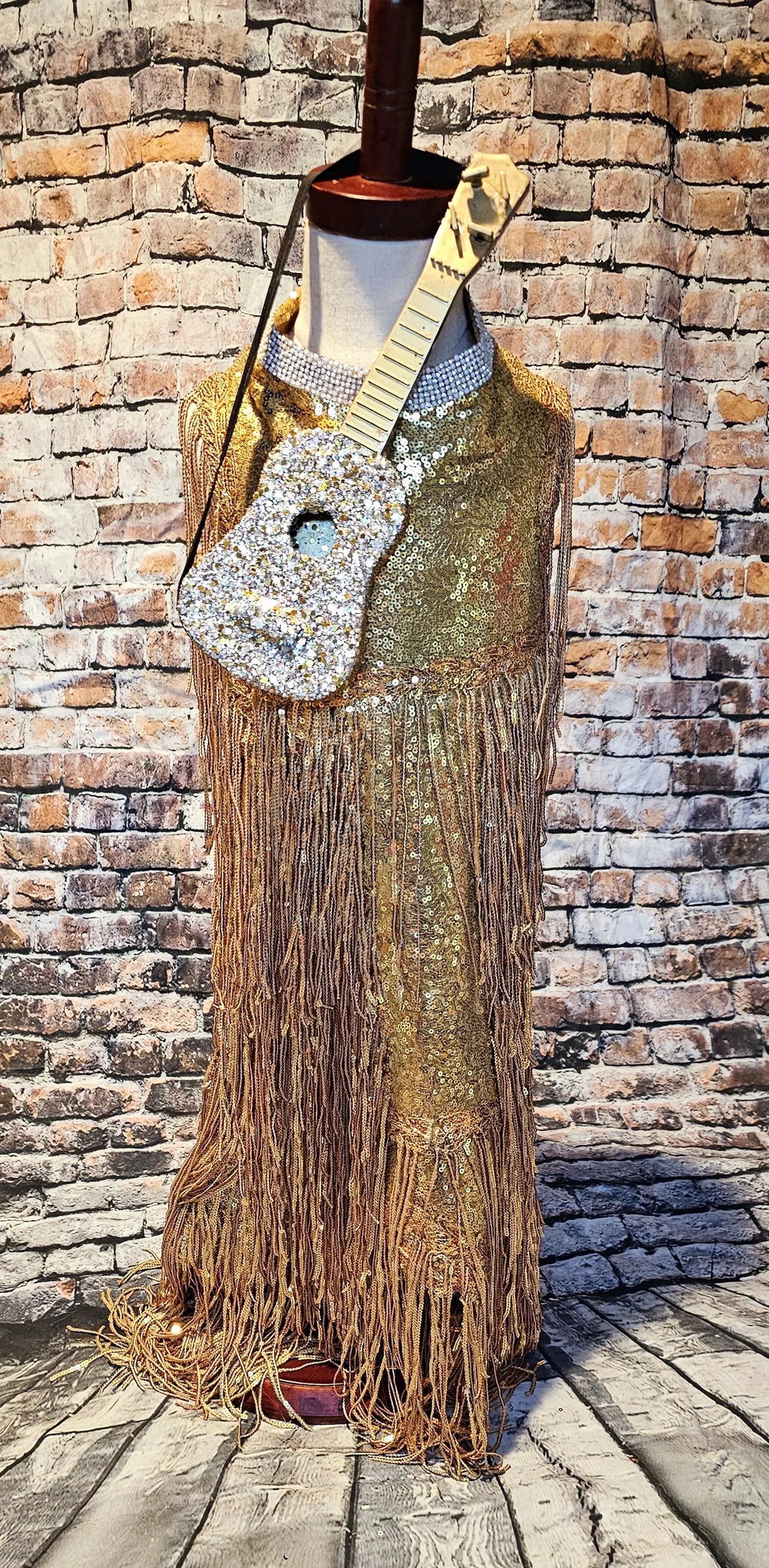 - Fearless Era pet costume, Taylor Swift Fearless era pet costume, Gold sequin tassel pet dress, Fearless dog costume, Fearless cat costume