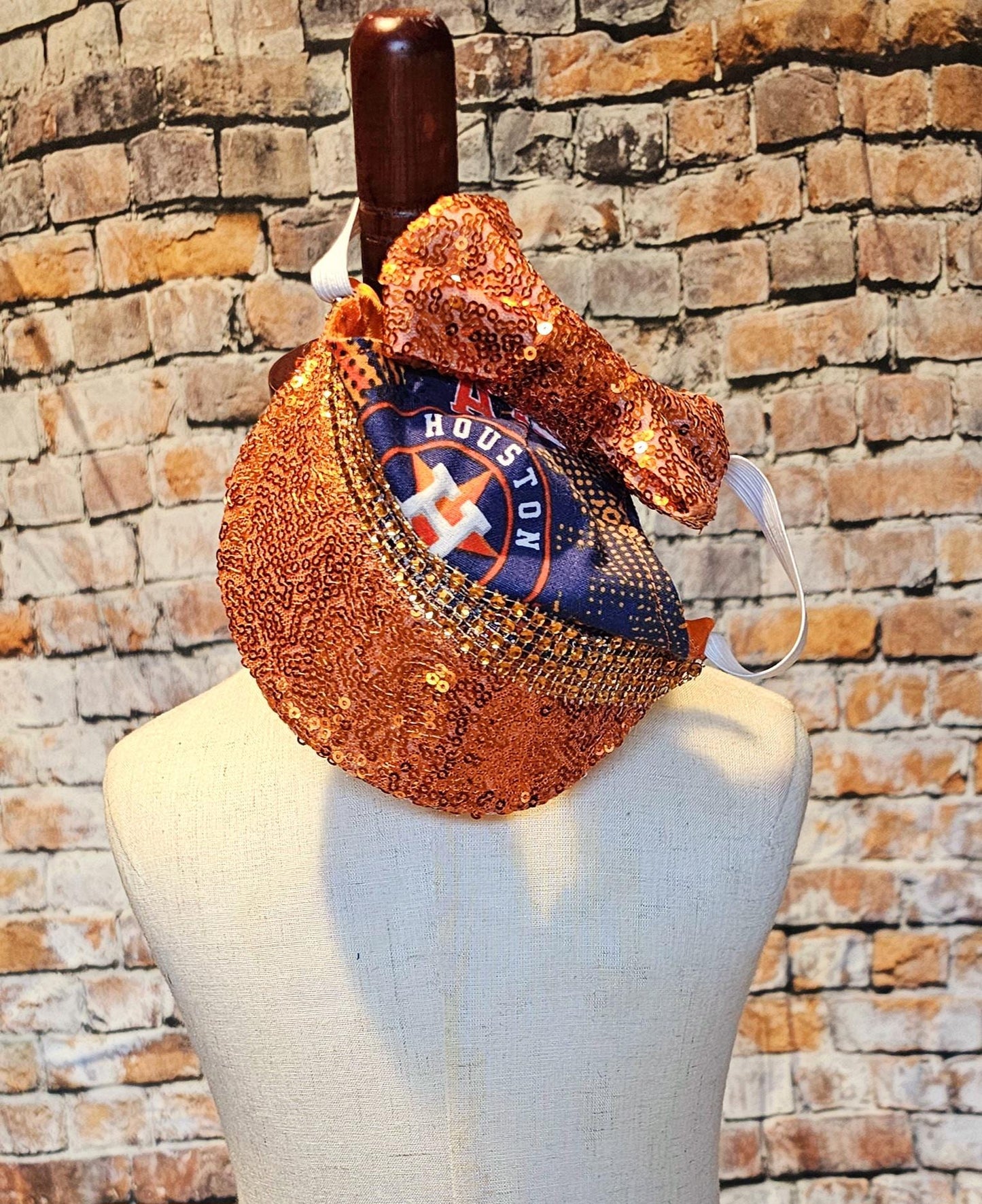 Pet sequin hat, pet astros sequin hat, dog astros sequin hat, pet hats, dog hats, Houston astro sequin hat, hats for dogs