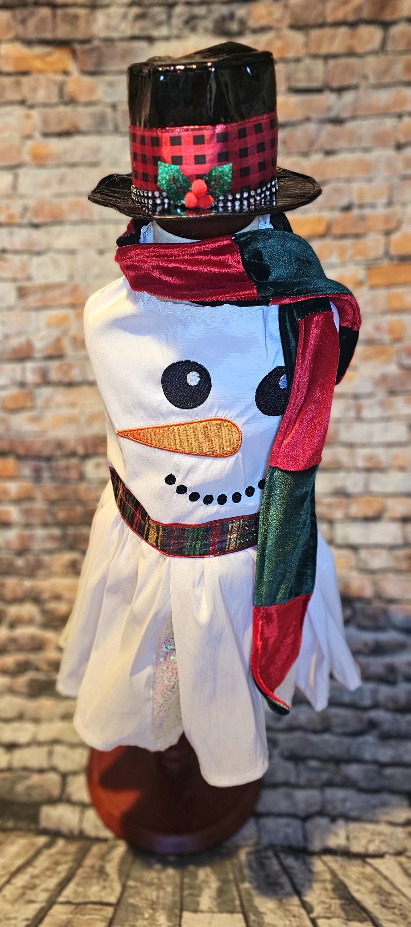 Snowman pet costume, Frosty the snowman pet costume, snowman dog costume, snowman cat costume, frosty pet costume, Christmas pet costume