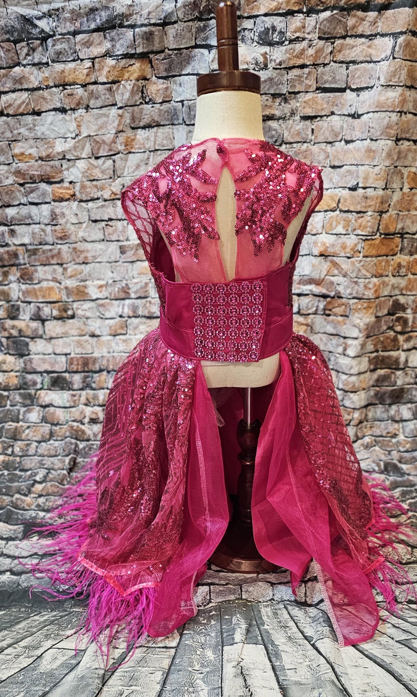 Couture pet dress, fushia pet dress, pink pet dress, Valentines pet dress, fushia dog dress, sequin pet dress, special occasion dog dress