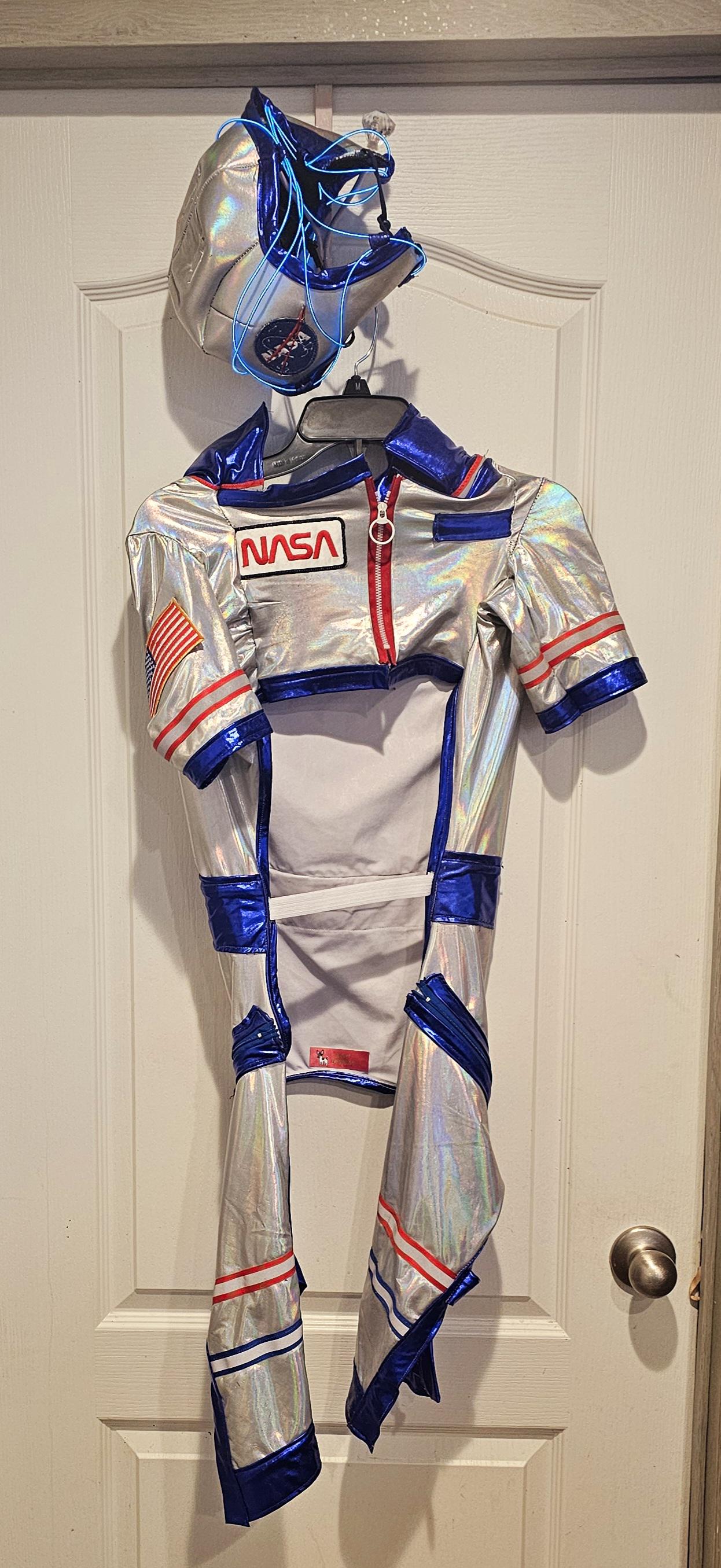 Astronaut Pet Costume, astronaut lightup dog costume, astronaut cat costume, pet astronaut costume, space pet costume, light up astronaut dog