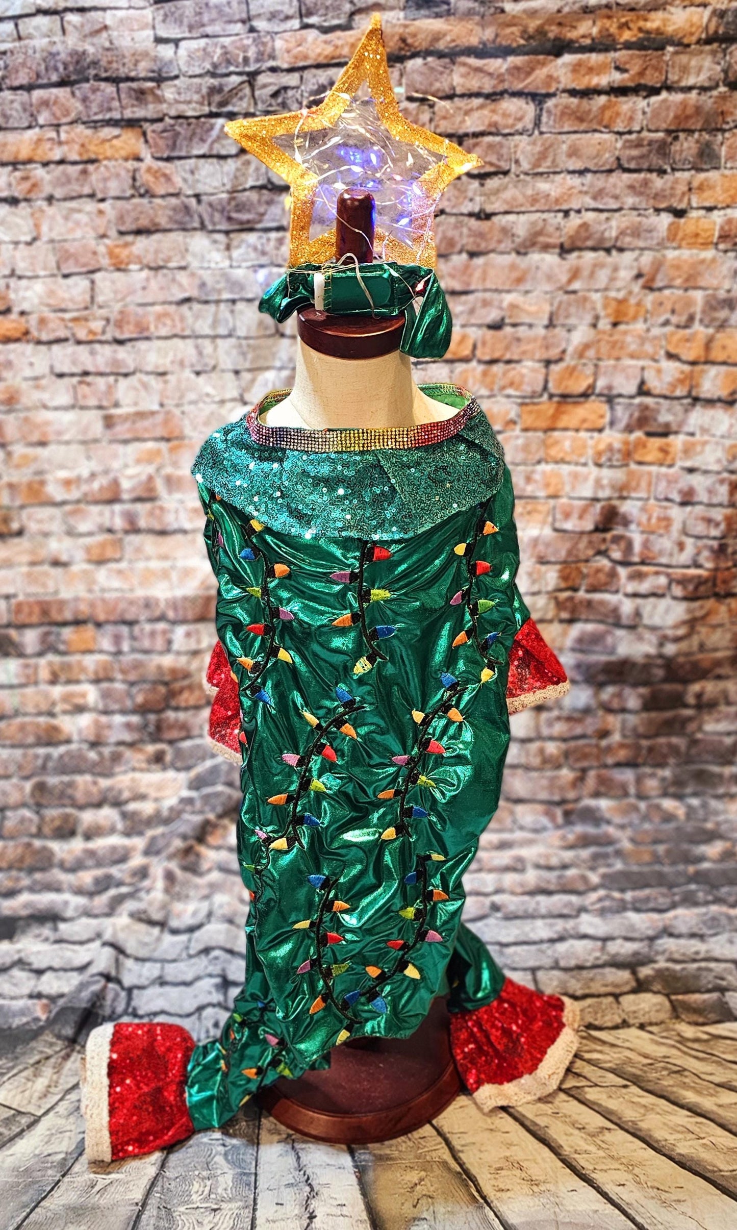 - Light up tree pet costume, Christmas tree pet costume, tree pet costume, light up tree pet costume, Christmas tree dog costume, light up Christmas tree cat costume