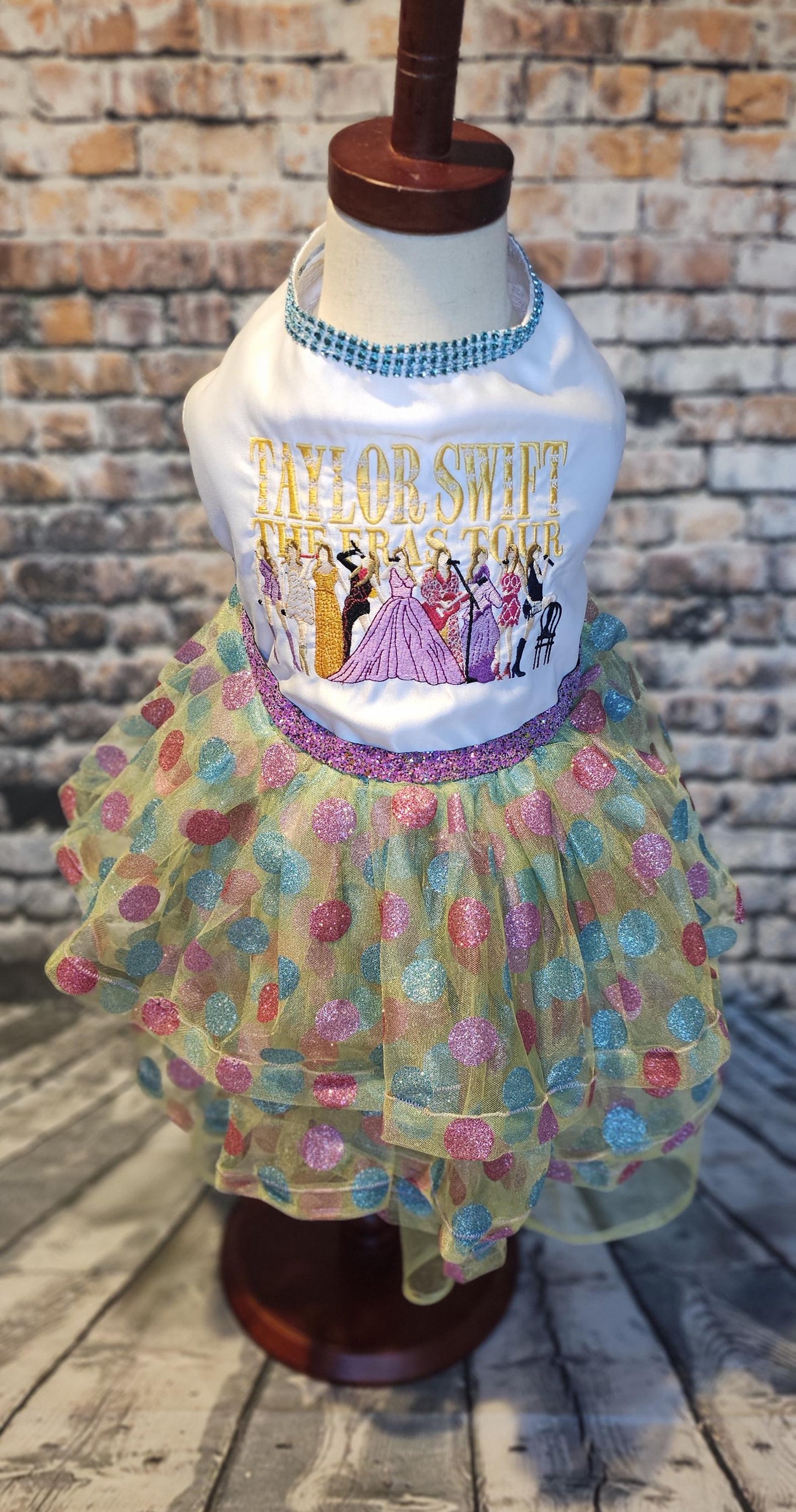 Taylor Era Pet dress, Embroidered Taylor pet dress, Taylor Era dog dress, Taylor Era cat dress, Era's dog dress