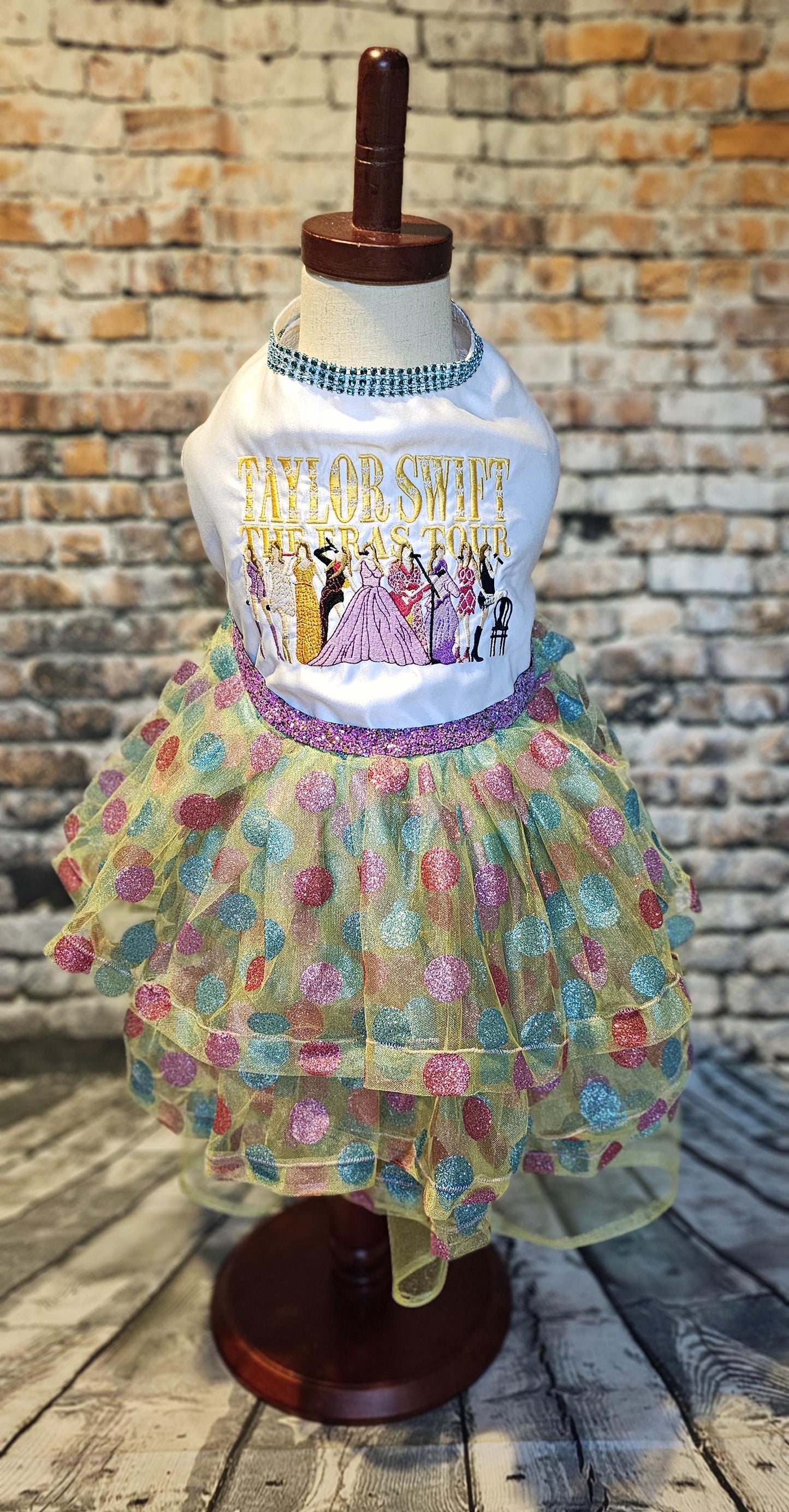 Taylor Era Pet dress, Embroidered Taylor pet dress, Taylor Era dog dress, Taylor Era cat dress, Era's dog dress