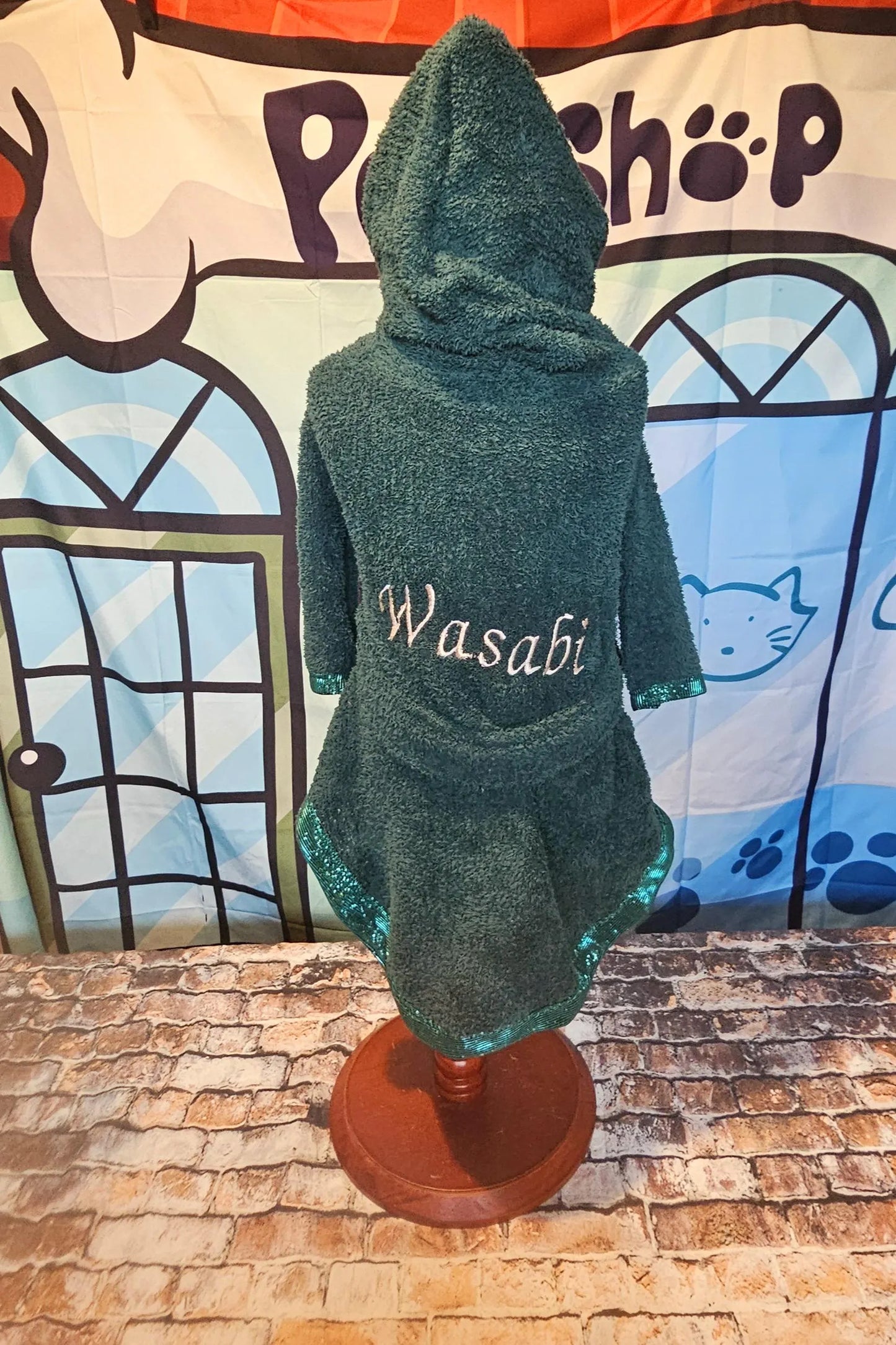 Personalized pet robe, Personalized dog robe, glitter pet robe, dog robe, Personalized cat robe, Personalized pet clothing, Terry pet robe