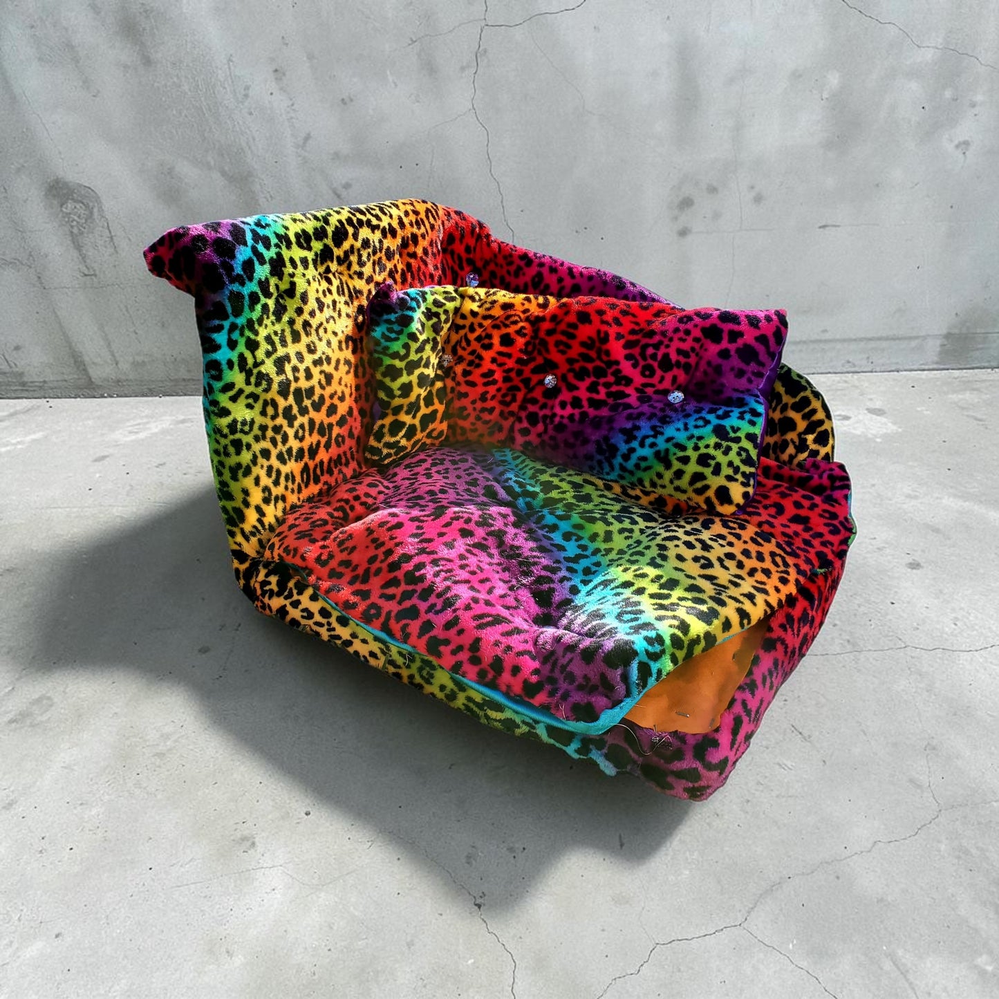Pet Chaise Lounge, Rainbow Chaise Bed, Pet Chaise Bed, Dog Chaise, Cat Chaise Pet Furniture, Chaise furniture for pets