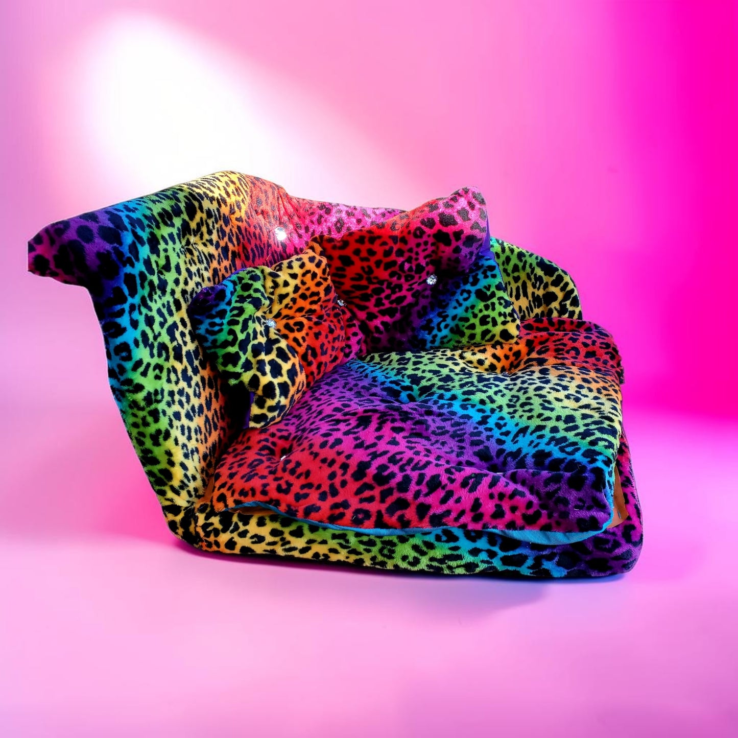Pet Chaise Lounge, Rainbow Chaise Bed, Pet Chaise Bed, Dog Chaise, Cat Chaise Pet Furniture, Chaise furniture for pets