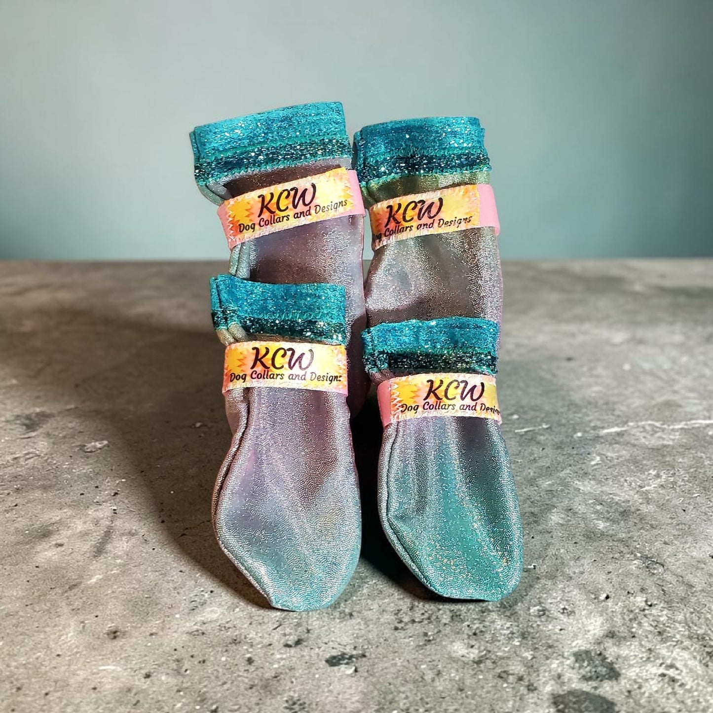 Glitter pet Booties, Dog booties, irradescent shimmer booties, dog shoes, cat booties, pet shoes, cat shoes, glitter dog booties