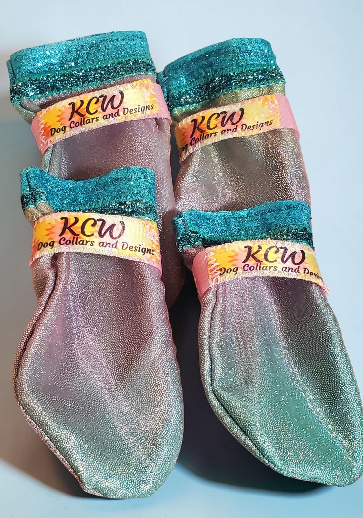 Glitter pet Booties, Dog booties, irradescent shimmer booties, dog shoes, cat booties, pet shoes, cat shoes, glitter dog booties