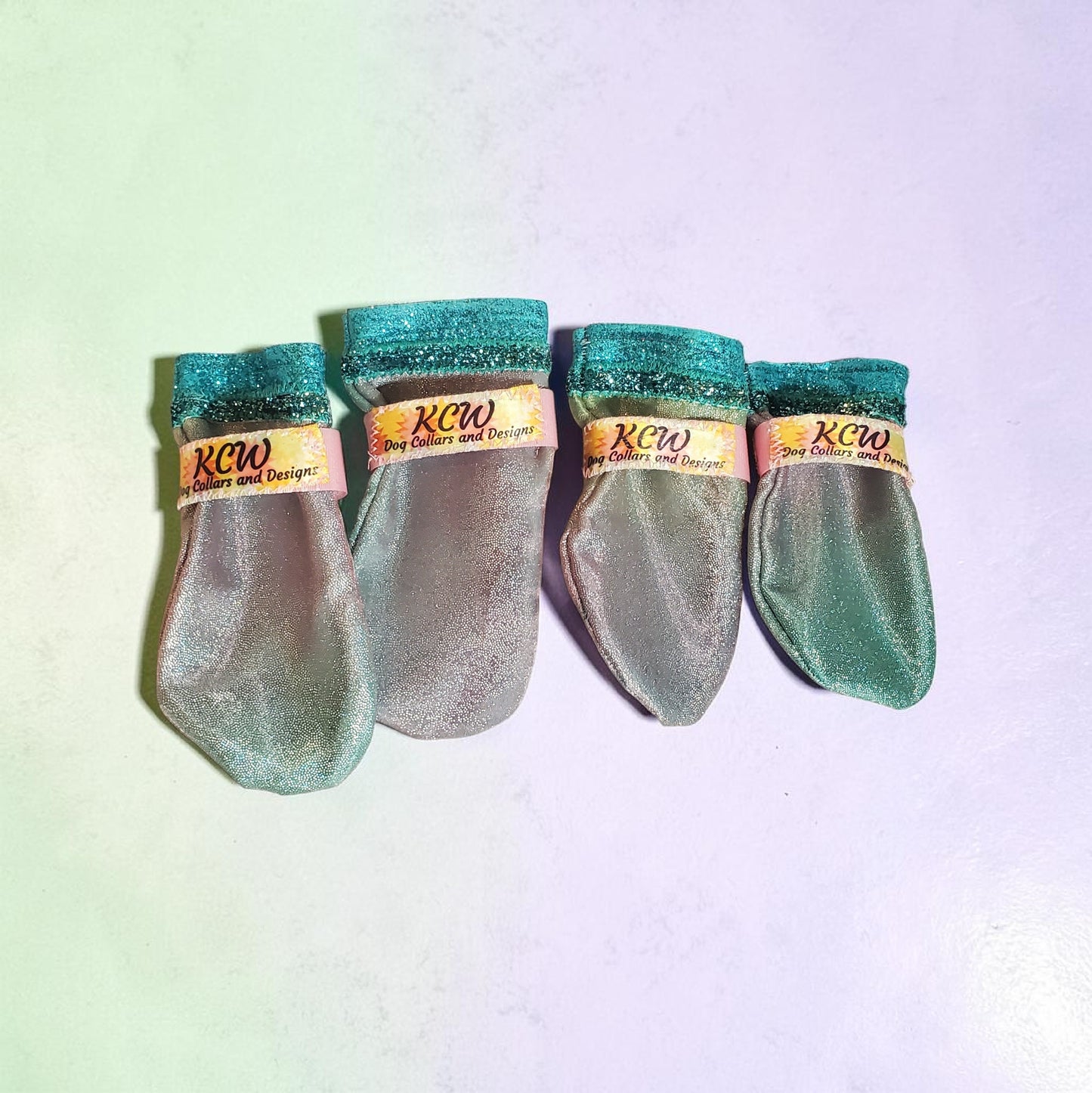 Glitter pet Booties, Dog booties, irradescent shimmer booties, dog shoes, cat booties, pet shoes, cat shoes, glitter dog booties