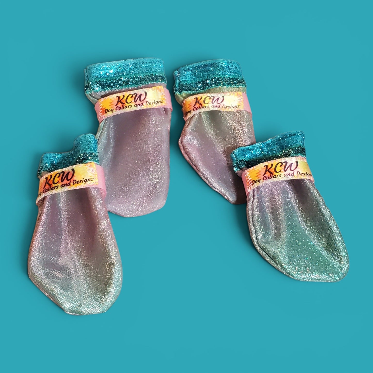 Glitter pet Booties, Dog booties, irradescent shimmer booties, dog shoes, cat booties, pet shoes, cat shoes, glitter dog booties