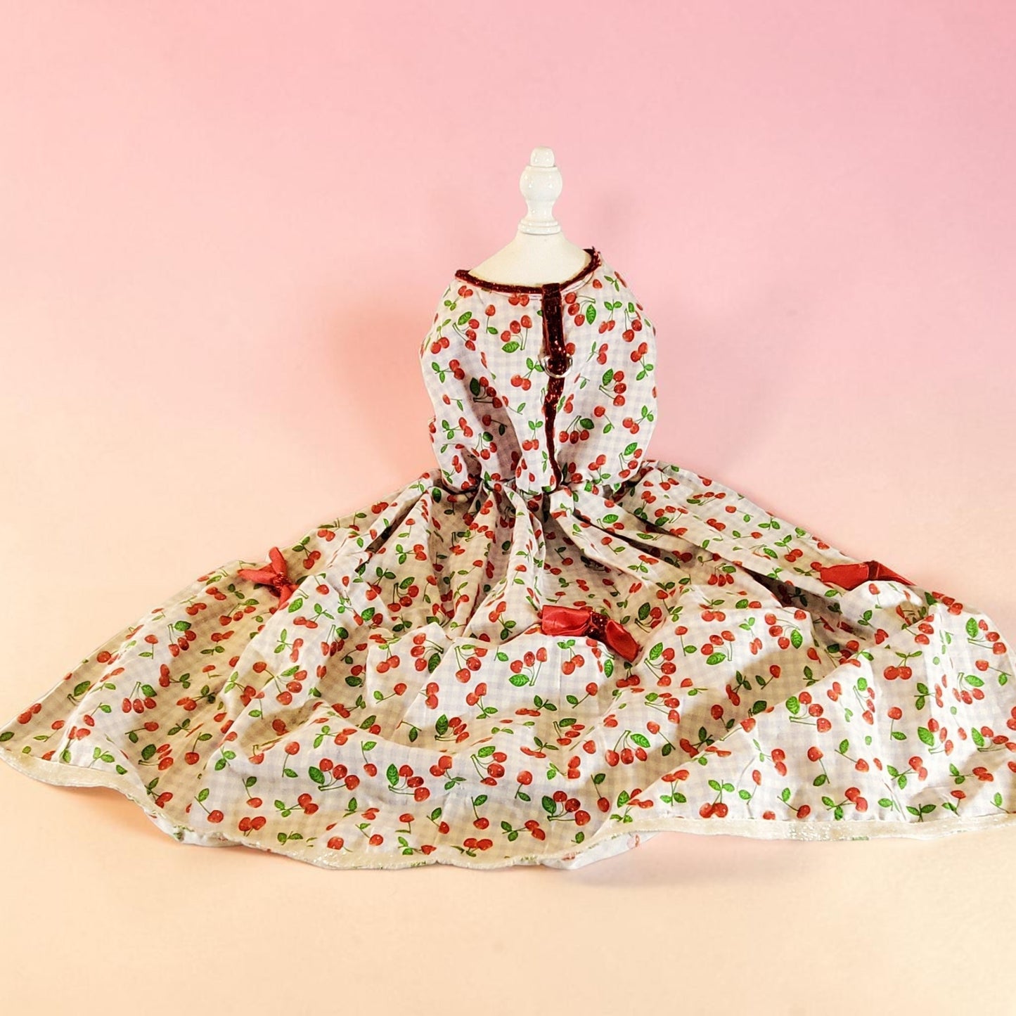 cherry dog Cherry pet dress, cherry cat dress, fruit pet dress, dog dresses, pet dress with cherries, dog dress with cherries