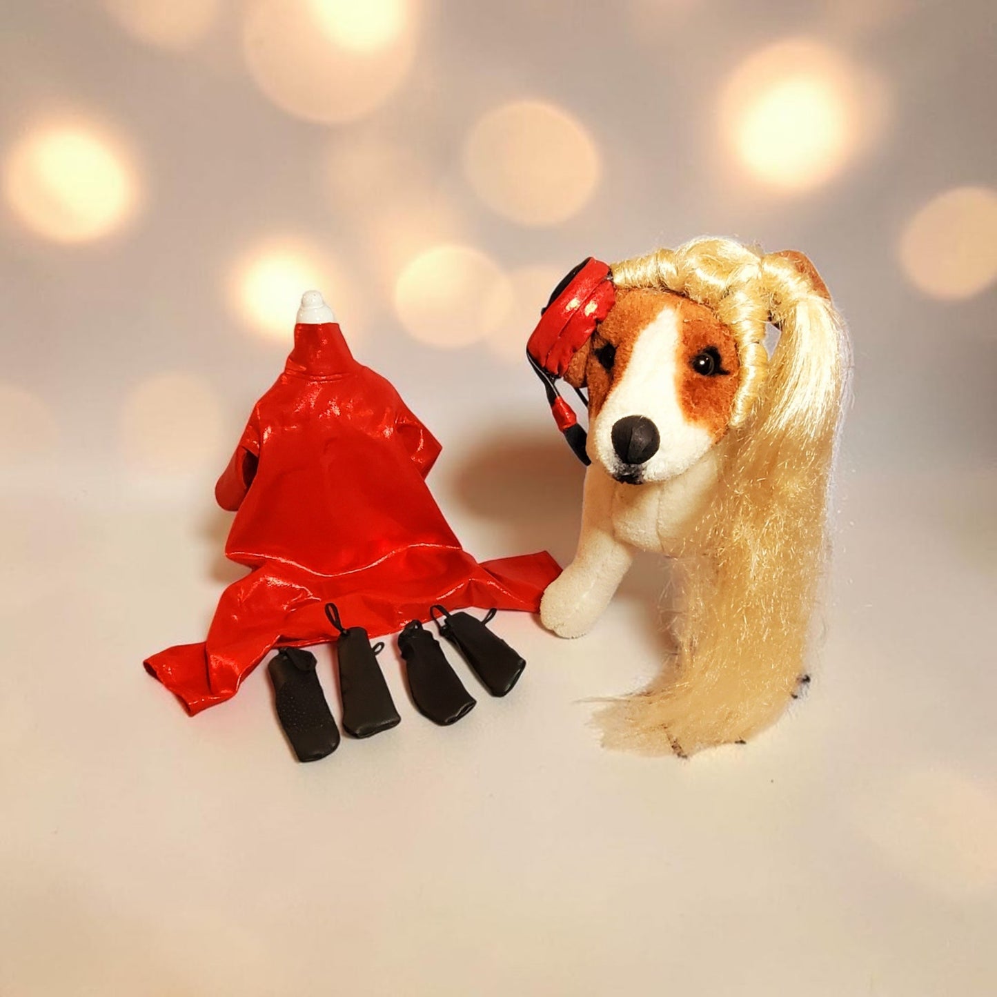 Pop Singer Britney Pet costume, Oops I did again pet costume, Britney Spears inspired pet costume