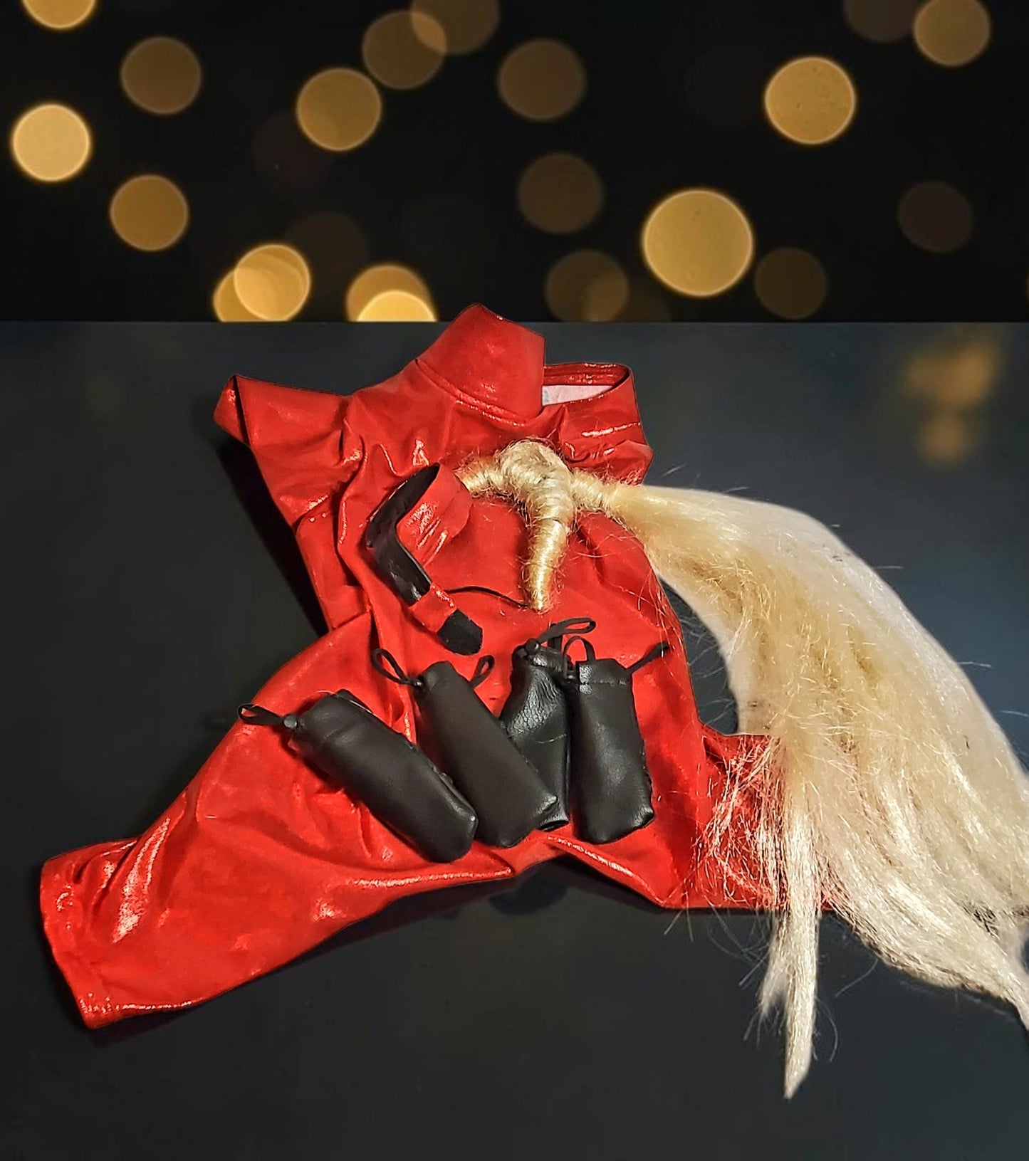 Pop Singer Britney Pet costume, Oops I did again pet costume, Britney Spears inspired pet costume