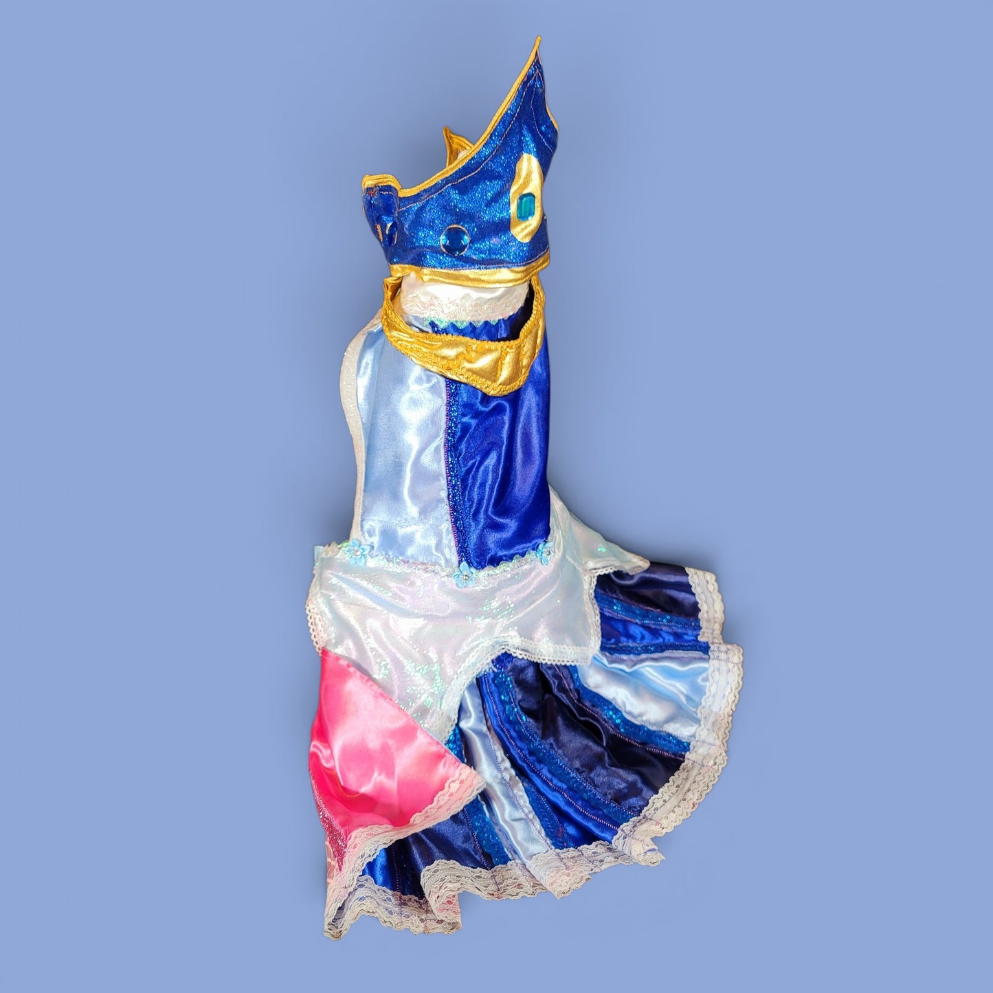 Sleeping Beauty revisable pet costume, Princess Aurora pet costume, Blue Sleeping Beauty Pet, Pink Sleeping Beauty pet