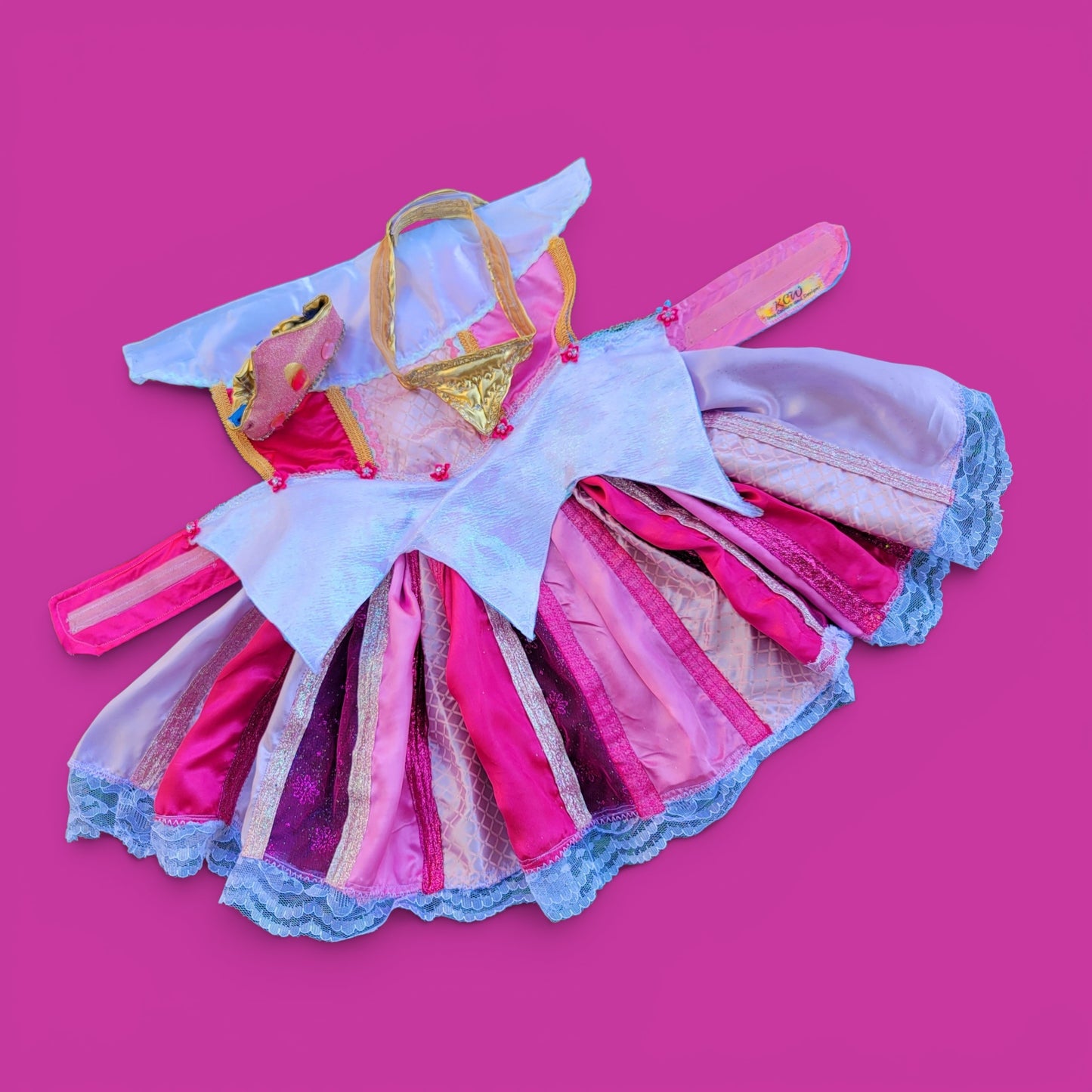 Sleeping Beauty revisable pet costume, Princess Aurora pet costume, Blue Sleeping Beauty Pet, Pink Sleeping Beauty pet