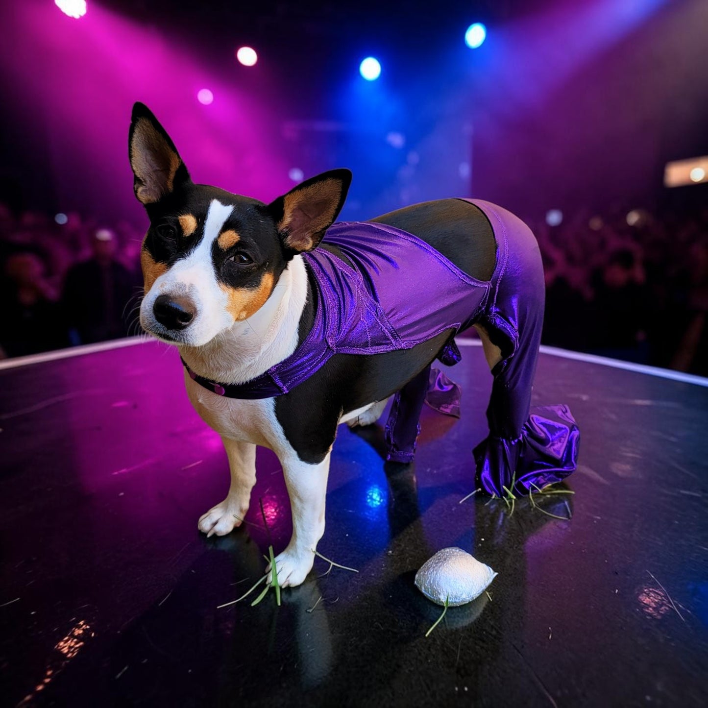 Selena replica Pet Costume, Selena Dog costume, Selena Iconic purple pet costume, Selena purple jumpsuit pet dog cat costume, wig selena