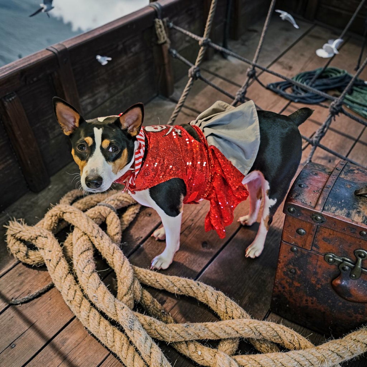 Pet Pirate female Costume, Dog Pirate Costume, Pirate pet costume, Pirate cat costume, female Pirate pet, Pirate pet dress