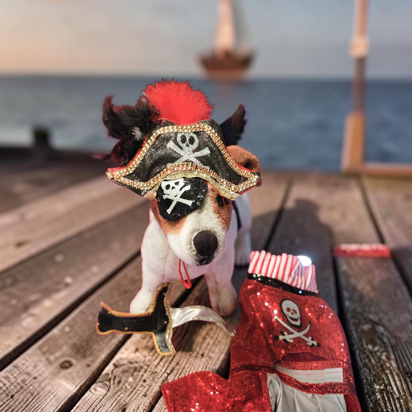 Pet Pirate female Costume, Dog Pirate Costume, Pirate pet costume, Pirate cat costume, female Pirate pet, Pirate pet dress