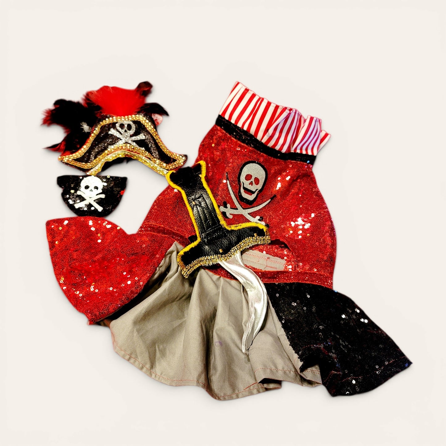 Pet Pirate female Costume, Dog Pirate Costume, Pirate pet costume, Pirate cat costume, female Pirate pet, Pirate pet dress