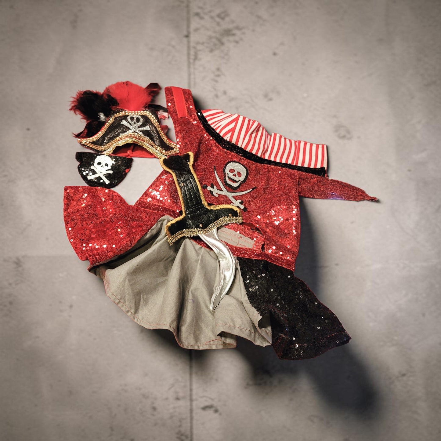 Pet Pirate female Costume, Dog Pirate Costume, Pirate pet costume, Pirate cat costume, female Pirate pet, Pirate pet dress