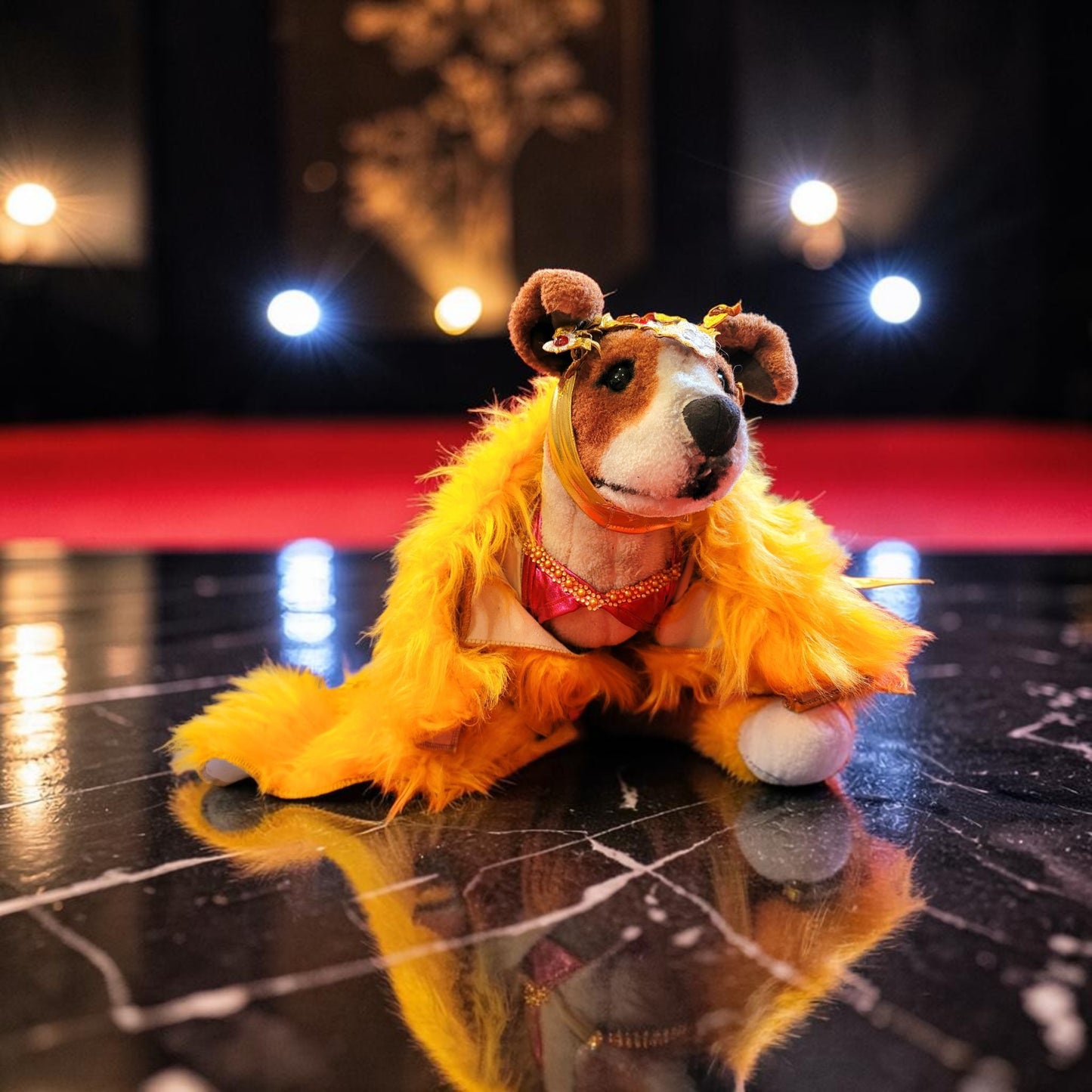 Rihanna pet dress, Rhianna dog costume, Rhianna chinese pet dress, mutt gala pet dress, Rhianna Halloween dog costume