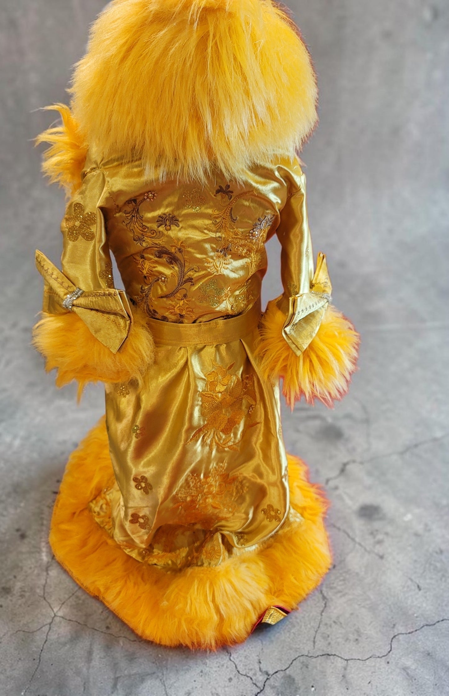 Rihanna pet dress, Rhianna dog costume, Rhianna chinese pet dress, mutt gala pet dress, Rhianna Halloween dog costume