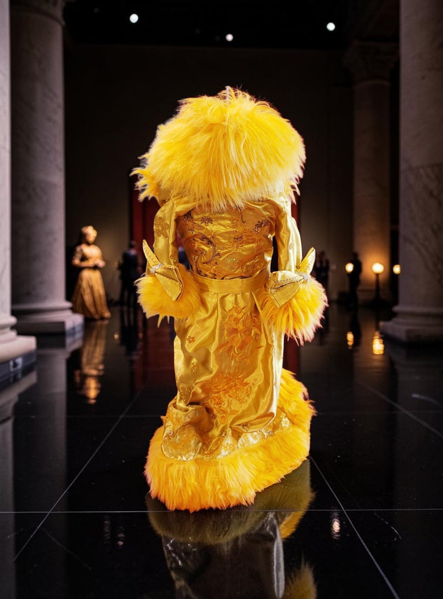Rihanna pet dress, Rhianna dog costume, Rhianna chinese pet dress, mutt gala pet dress, Rhianna Halloween dog costume