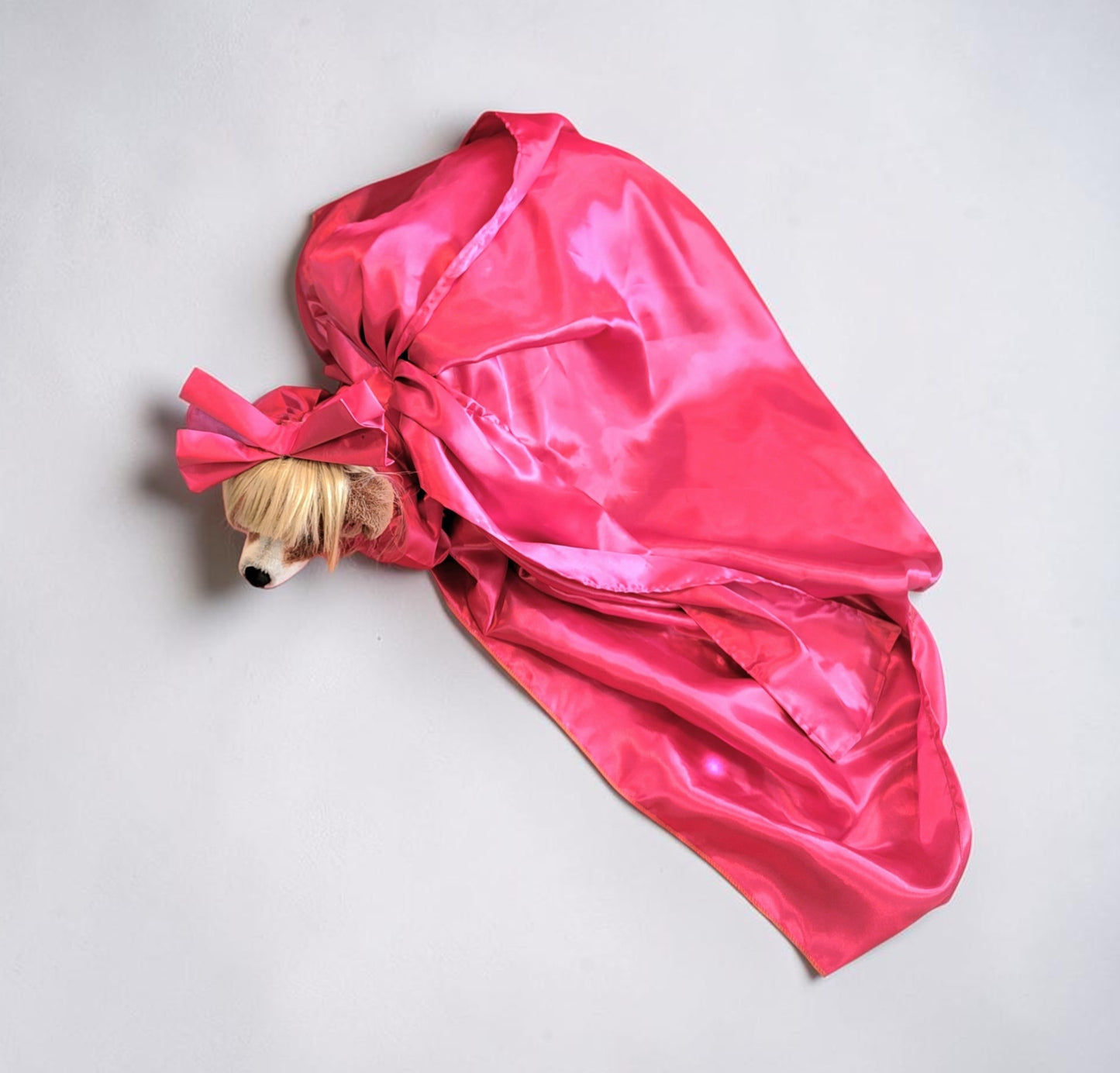 Lady Gaga pink pet costume, lady gaga dog costume, mutt gala pet costume, Lady Gaga pet Halloween costume, pet mett gala replica