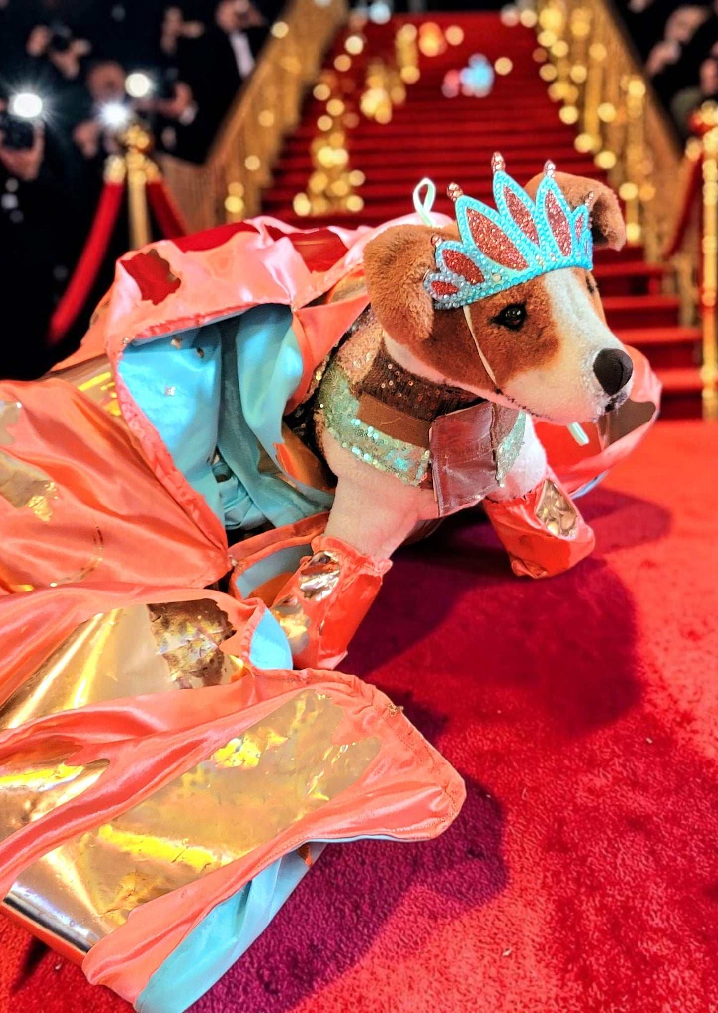 Statue liberty pet dress, empire state pet dress, blake lively new York pet dress, mutt gala pet costume, blake lively dog costume