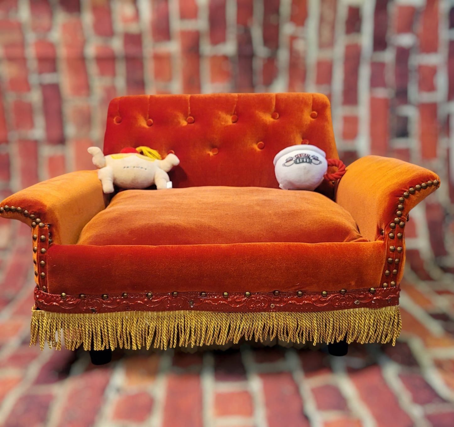 Friends Orange Pet Sofa, Central Perk Pet Sofa, Friends dog couch