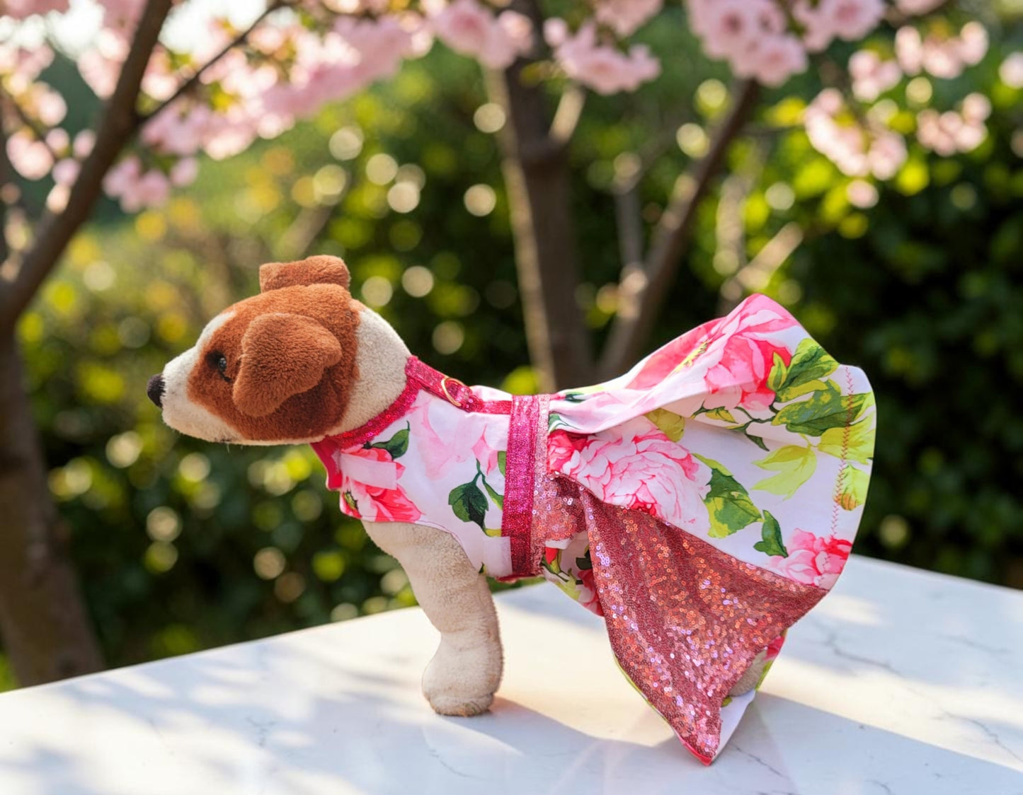 Rose Pet dress, flower Pet dress, rose cat dress, rose dog dress, flower cat dress, flower dog dress,