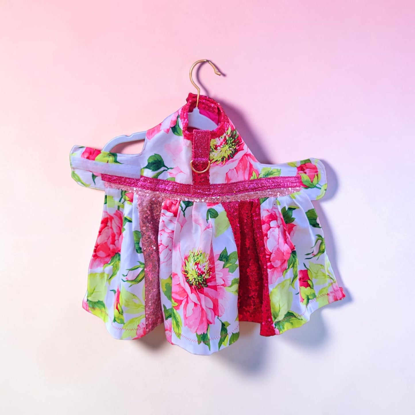 Rose Pet dress, flower Pet dress, rose cat dress, rose dog dress, flower cat dress, flower dog dress,