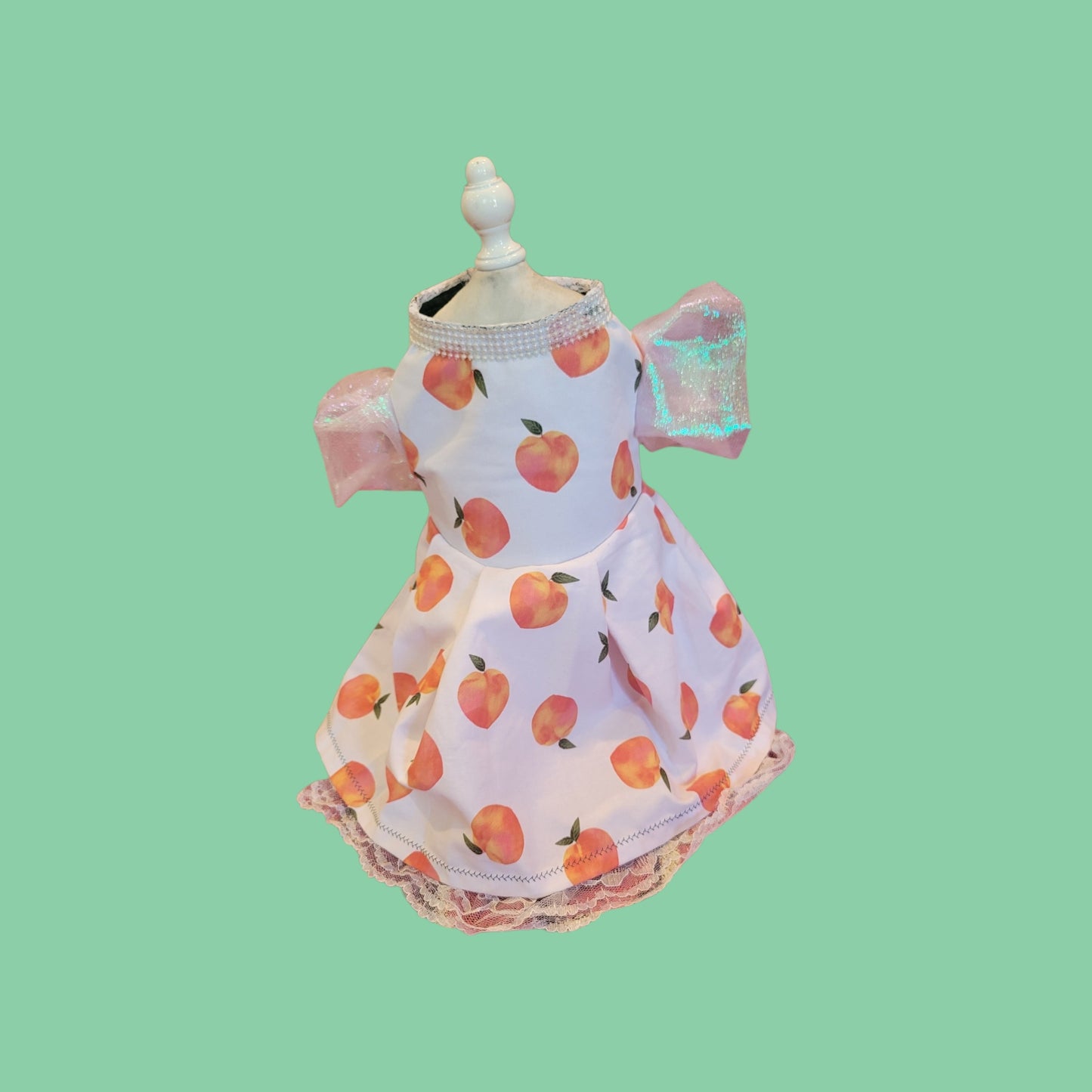 Peach gingham pet dress, peach gingham dog dress, gingham pet dress? Southern bell pet dress, southern bell dog dress, gingham cat dress