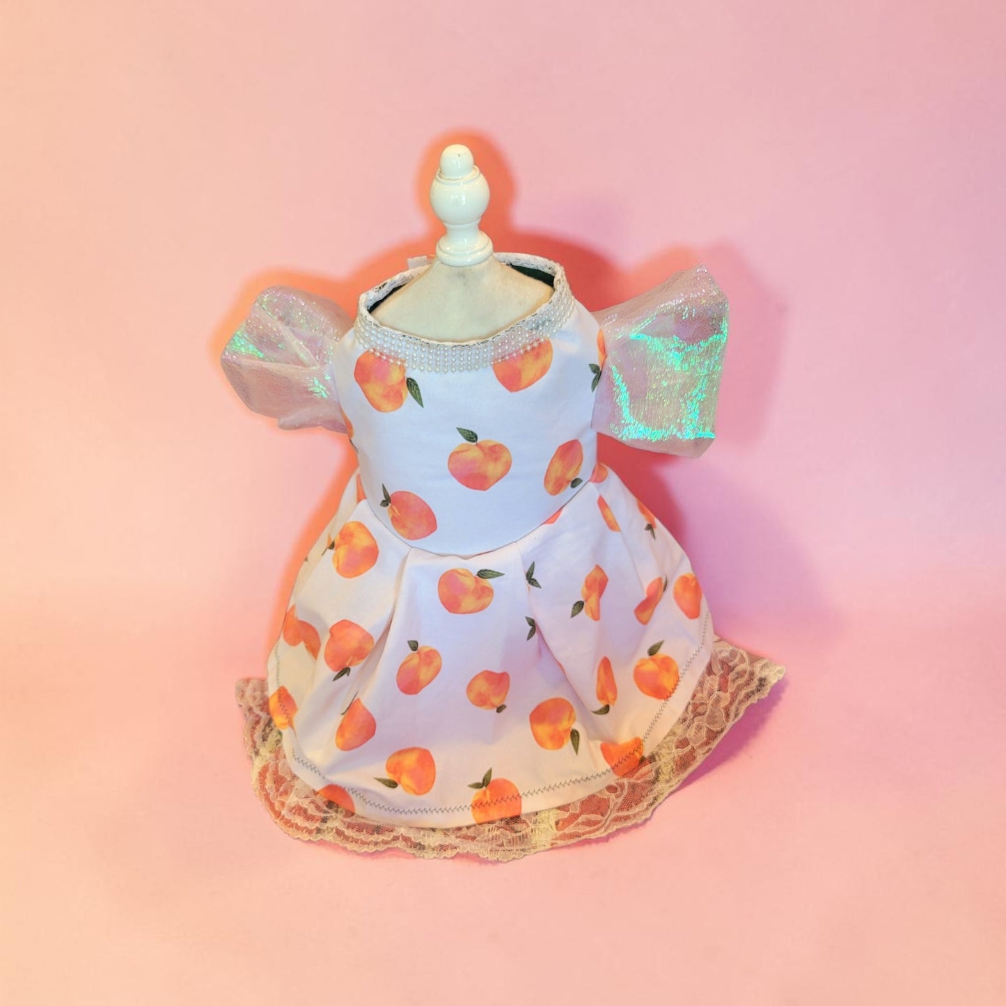 Peach gingham pet dress, peach gingham dog dress, gingham pet dress? Southern bell pet dress, southern bell dog dress, gingham cat dress