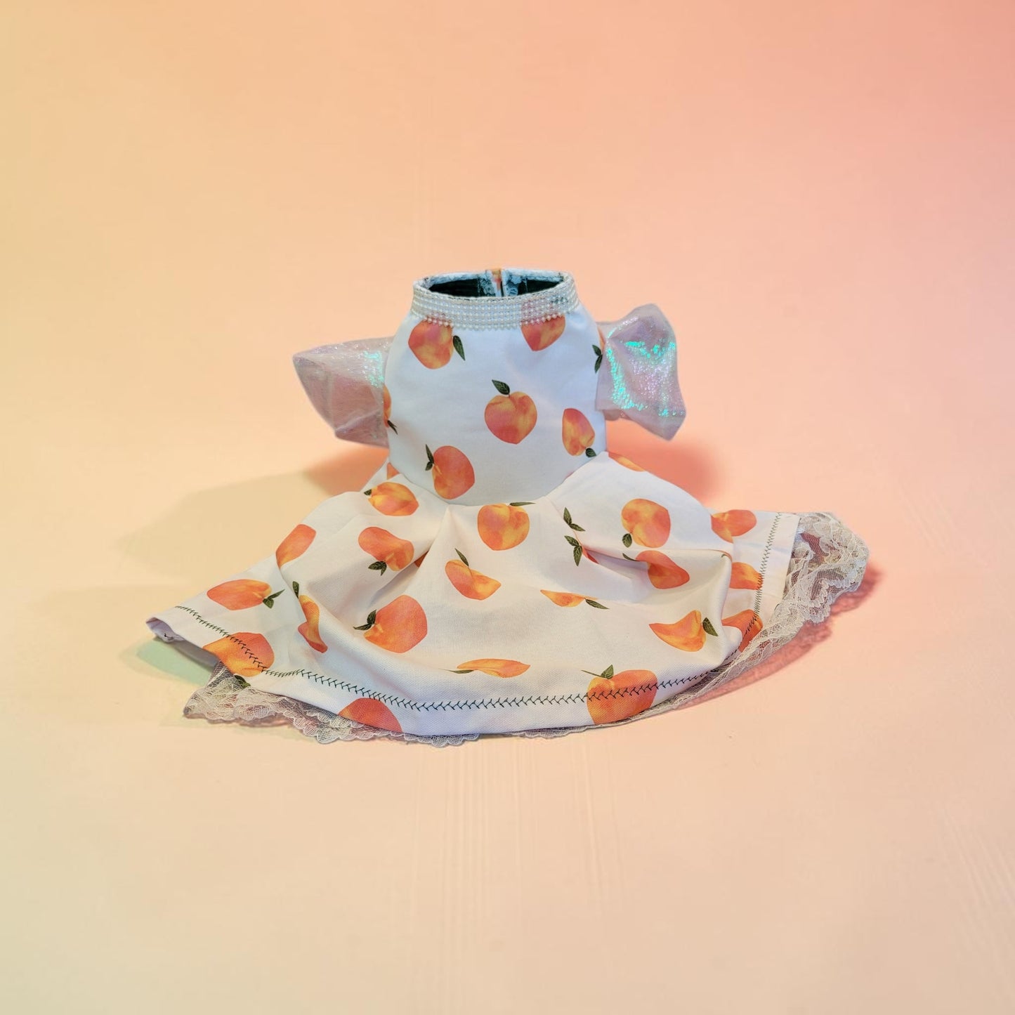 Peach gingham pet dress, peach gingham dog dress, gingham pet dress? Southern bell pet dress, southern bell dog dress, gingham cat dress