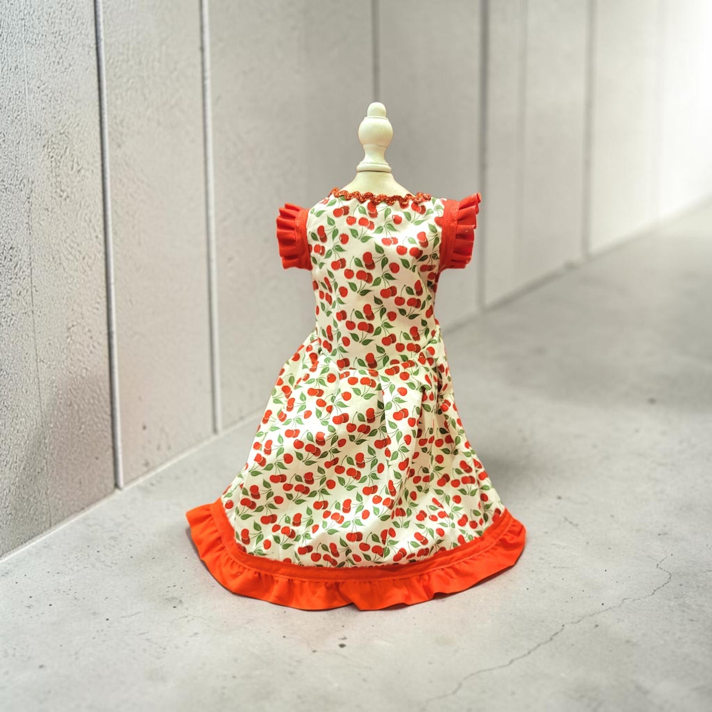 cherry dog Cherry pet dress, cherry cat dress, fruit pet dress, dog dresses, pet dress with cherries, dog dress with cherries