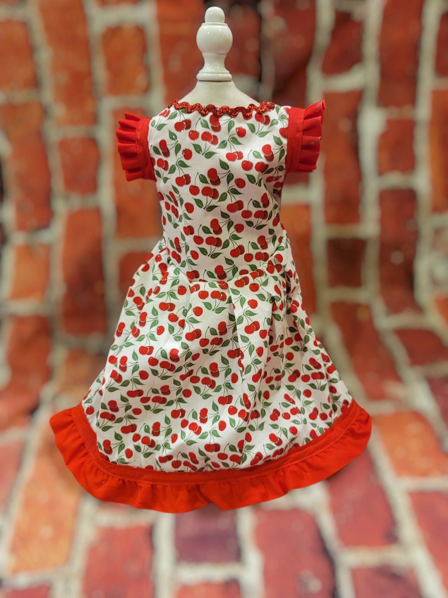 cherry dog Cherry pet dress, cherry cat dress, fruit pet dress, dog dresses, pet dress with cherries, dog dress with cherries