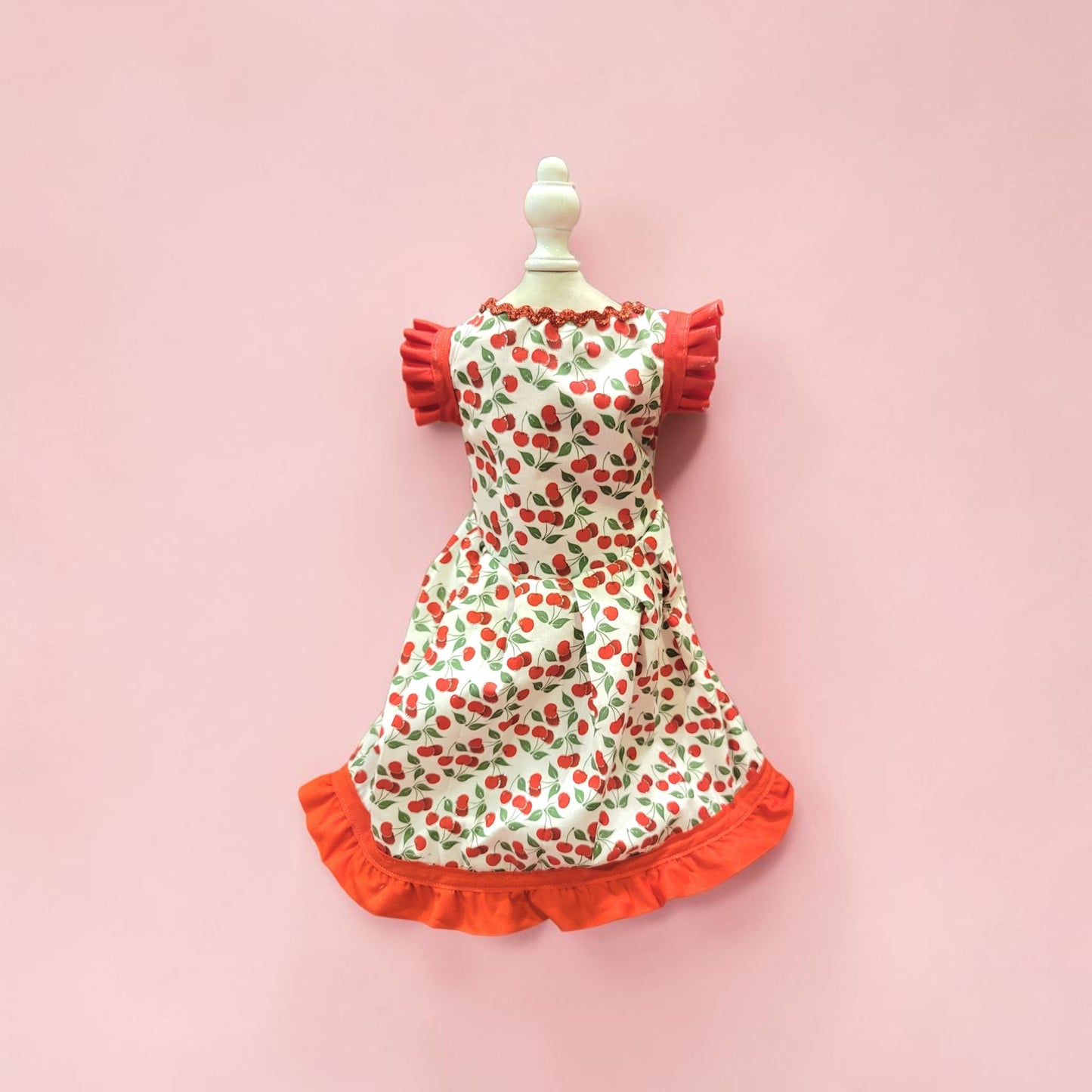cherry dog Cherry pet dress, cherry cat dress, fruit pet dress, dog dresses, pet dress with cherries, dog dress with cherries