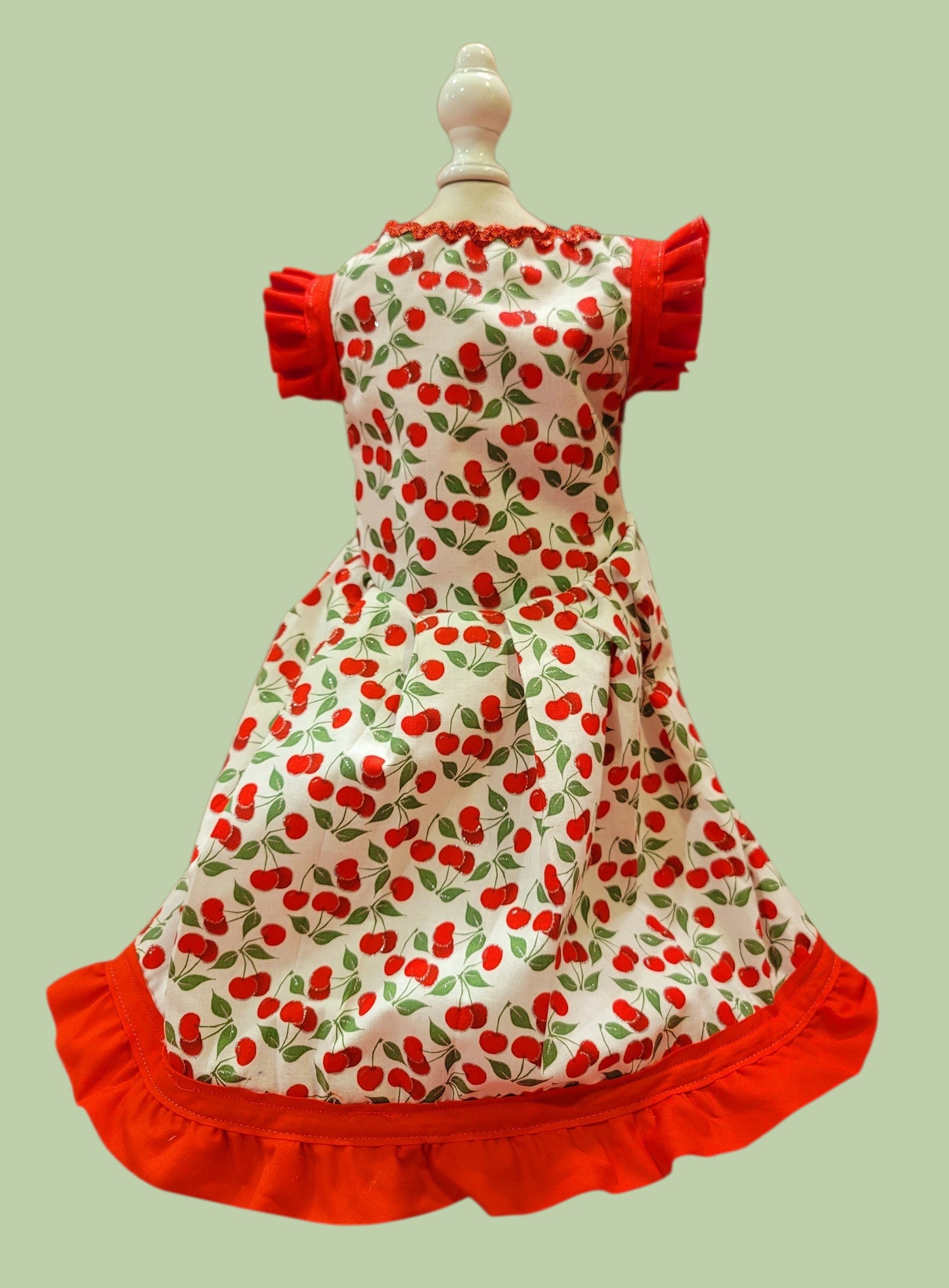 cherry dog Cherry pet dress, cherry cat dress, fruit pet dress, dog dresses, pet dress with cherries, dog dress with cherries