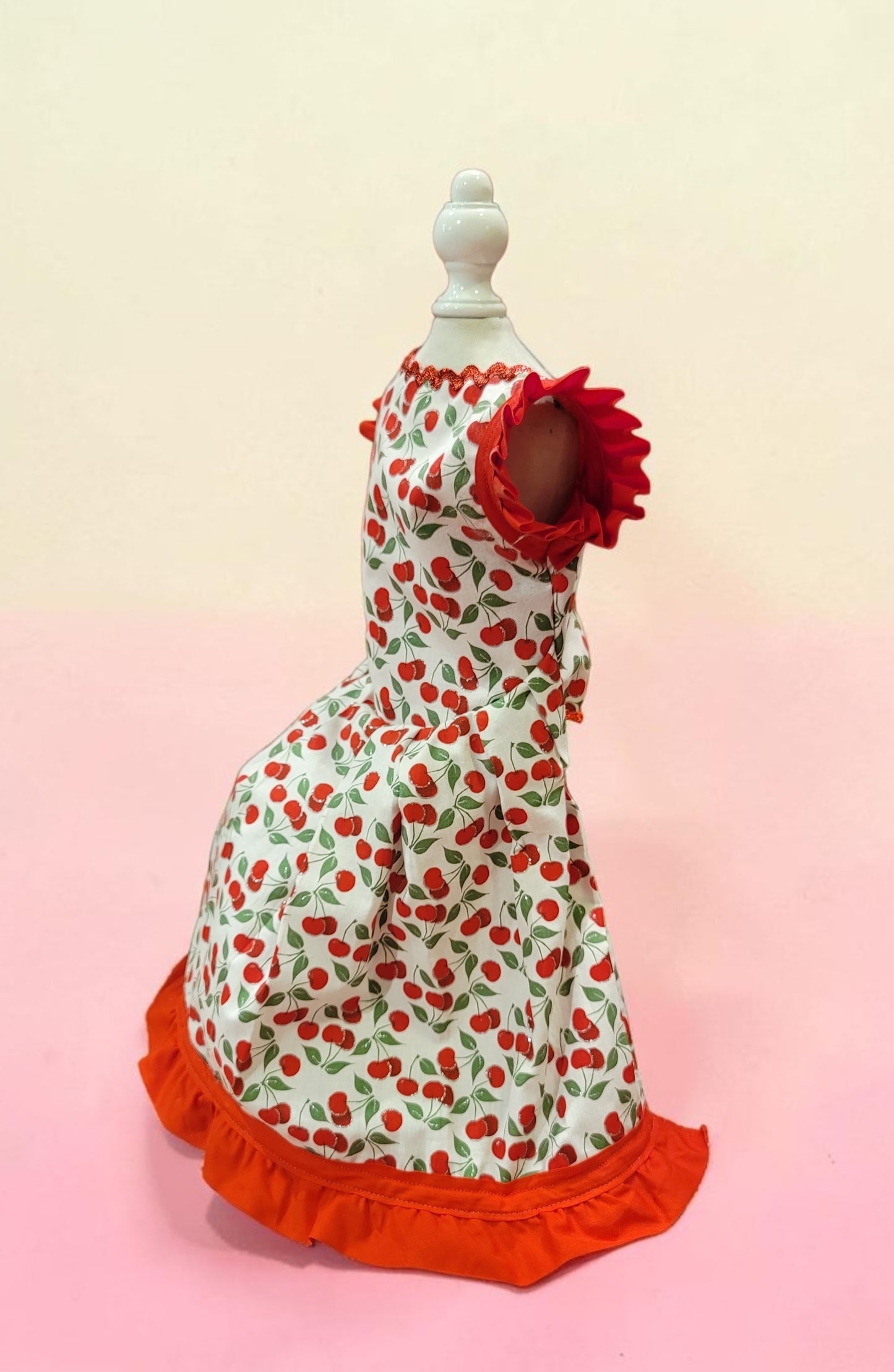 cherry dog Cherry pet dress, cherry cat dress, fruit pet dress, dog dresses, pet dress with cherries, dog dress with cherries
