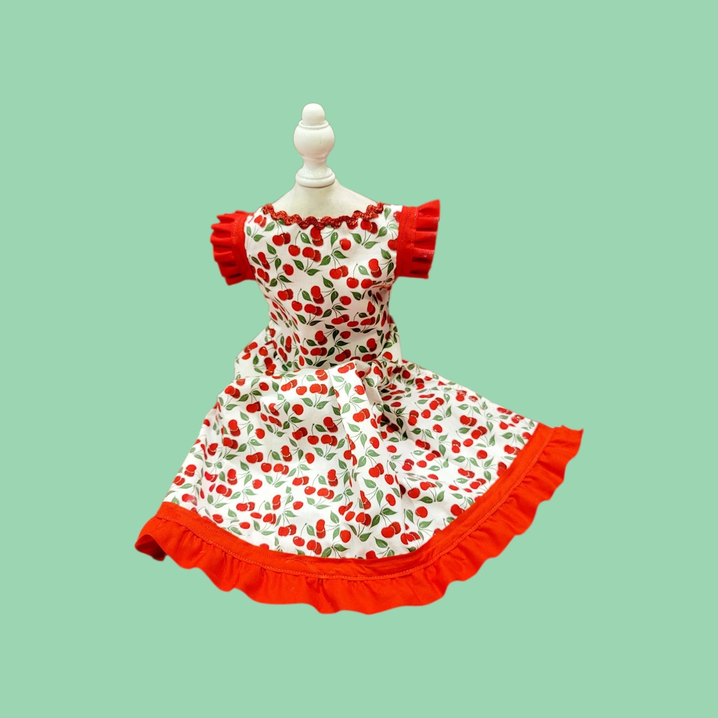 cherry dog Cherry pet dress, cherry cat dress, fruit pet dress, dog dresses, pet dress with cherries, dog dress with cherries
