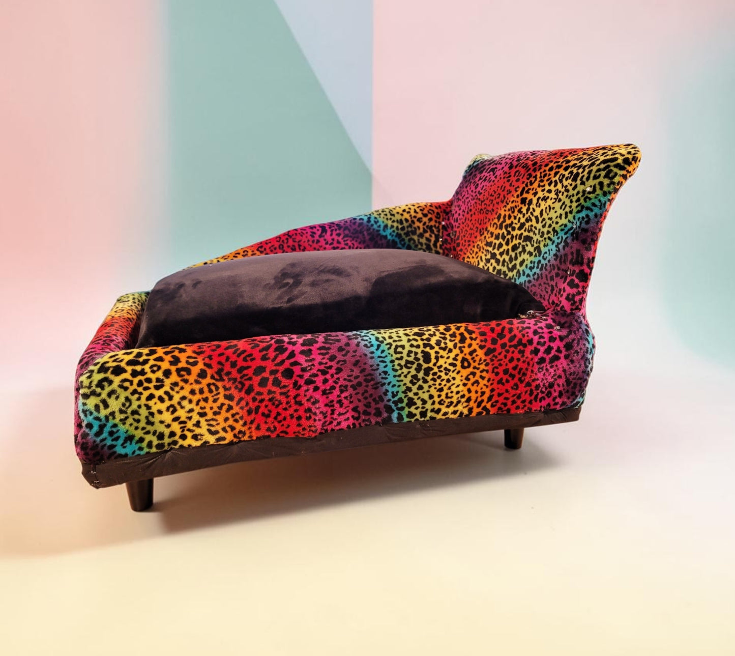 Pet Chaise Lounge, Rainbow Chaise Bed, Pet Chaise Bed, Dog Chaise, Cat Chaise Pet Furniture, Chaise furniture for pets