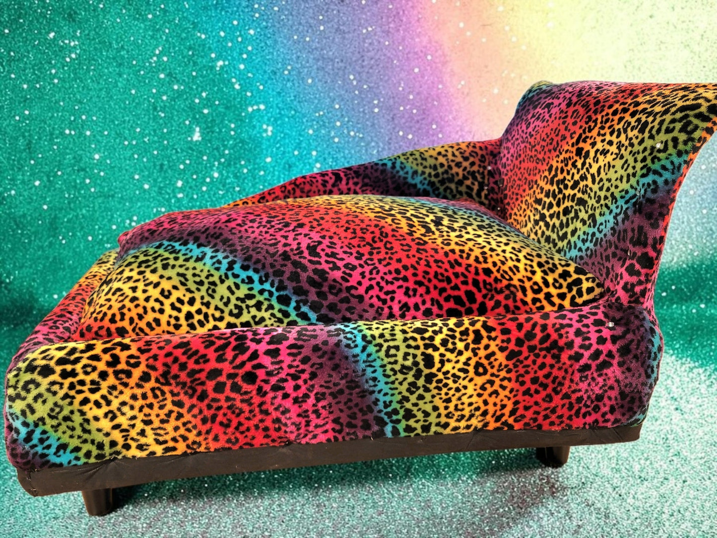 Pet Chaise Lounge, Rainbow Chaise Bed, Pet Chaise Bed, Dog Chaise, Cat Chaise Pet Furniture, Chaise furniture for pets
