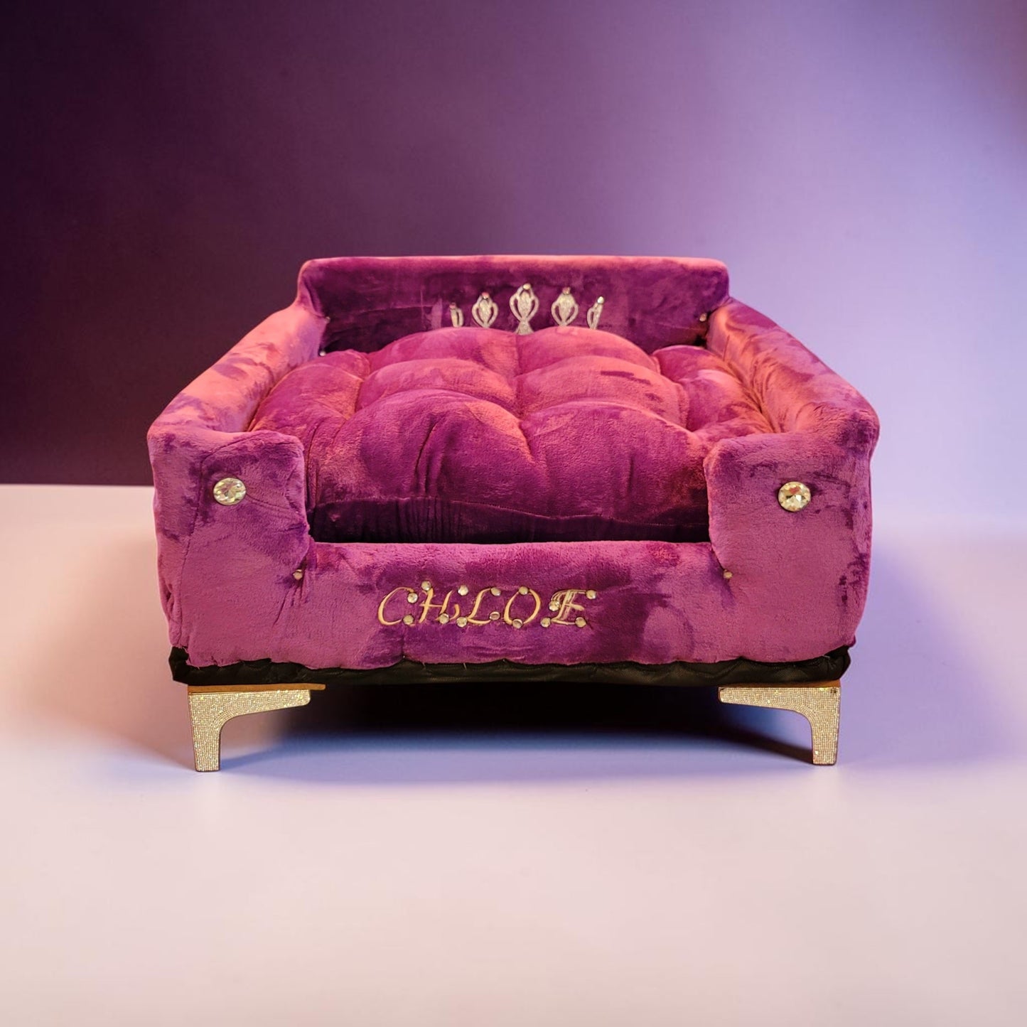 Princess luxury pet bed, personalized pet bed, princess dog bed