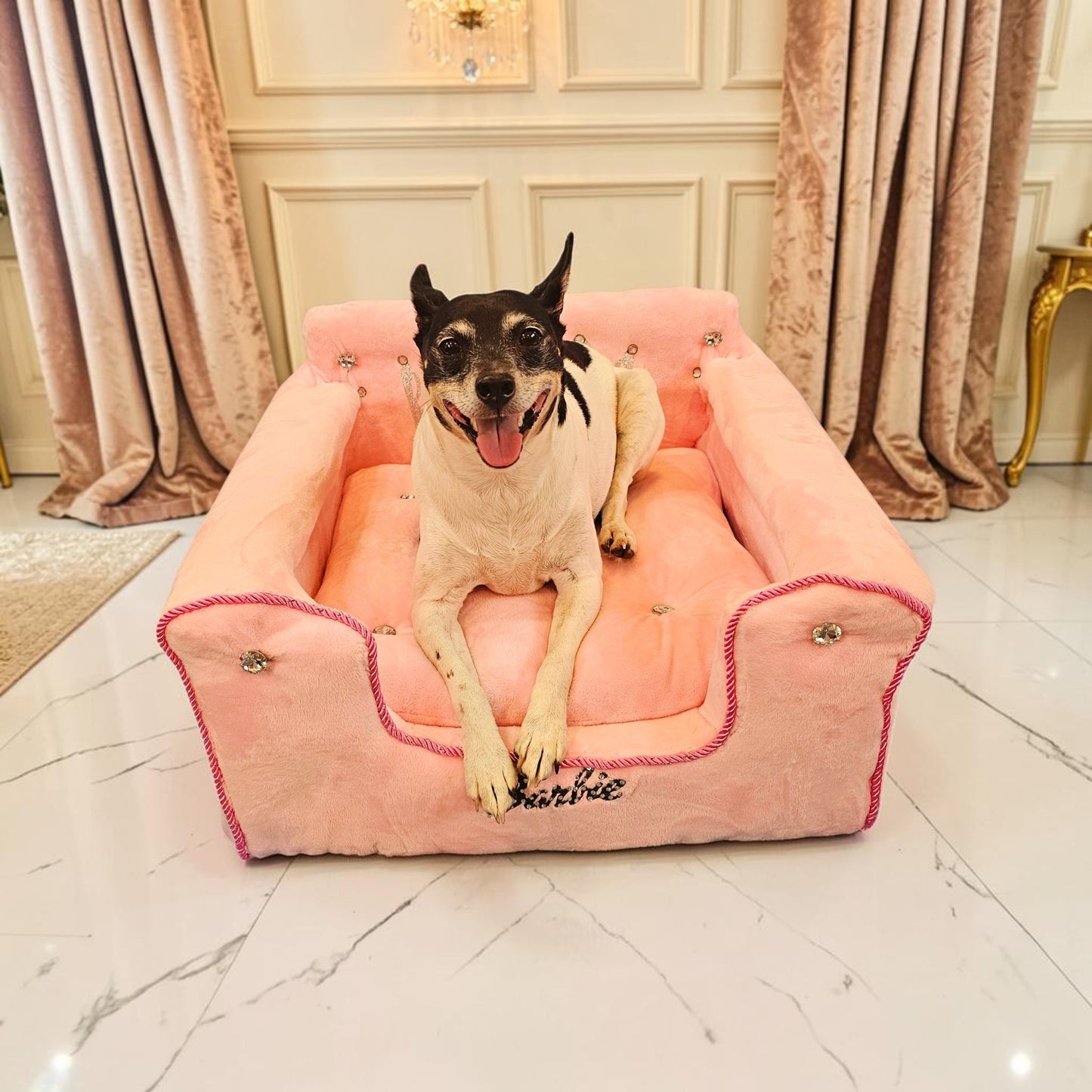 Princess luxury pet bed, personalized pet bed, princess dog bed