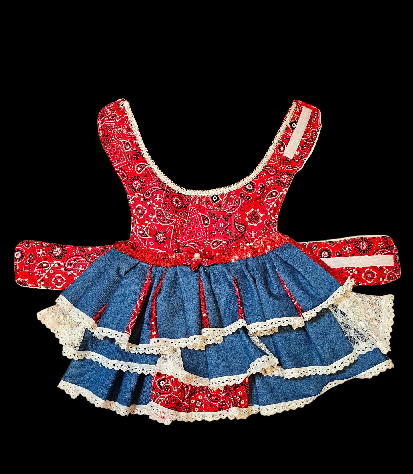 Western cowgirl pet dress, western cowgirl dog dress, western cowgirl cat costume